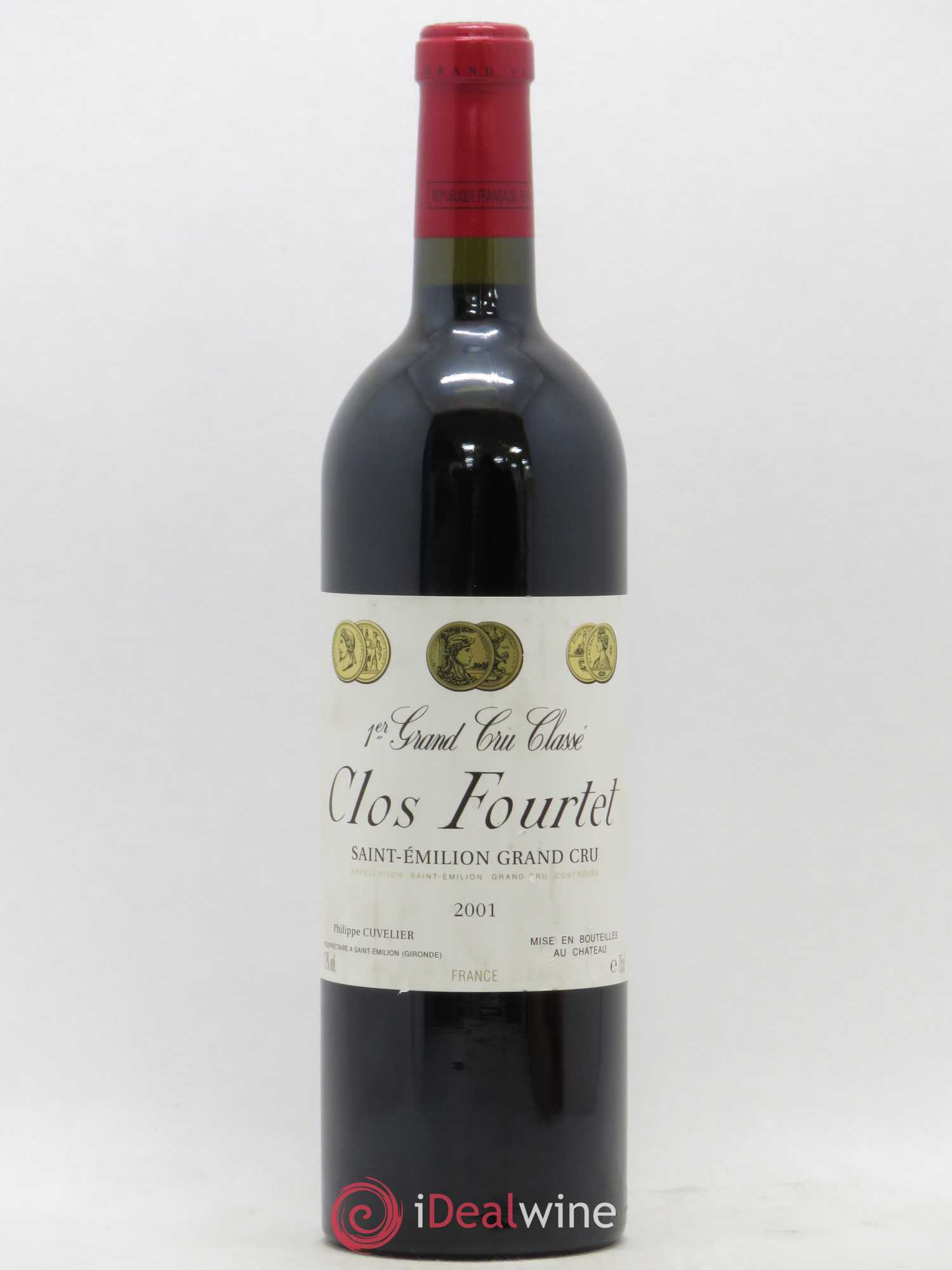 Clos Fourtet 1er Grand Cru Classé B 2001 - Lot de 1 bouteille - 0