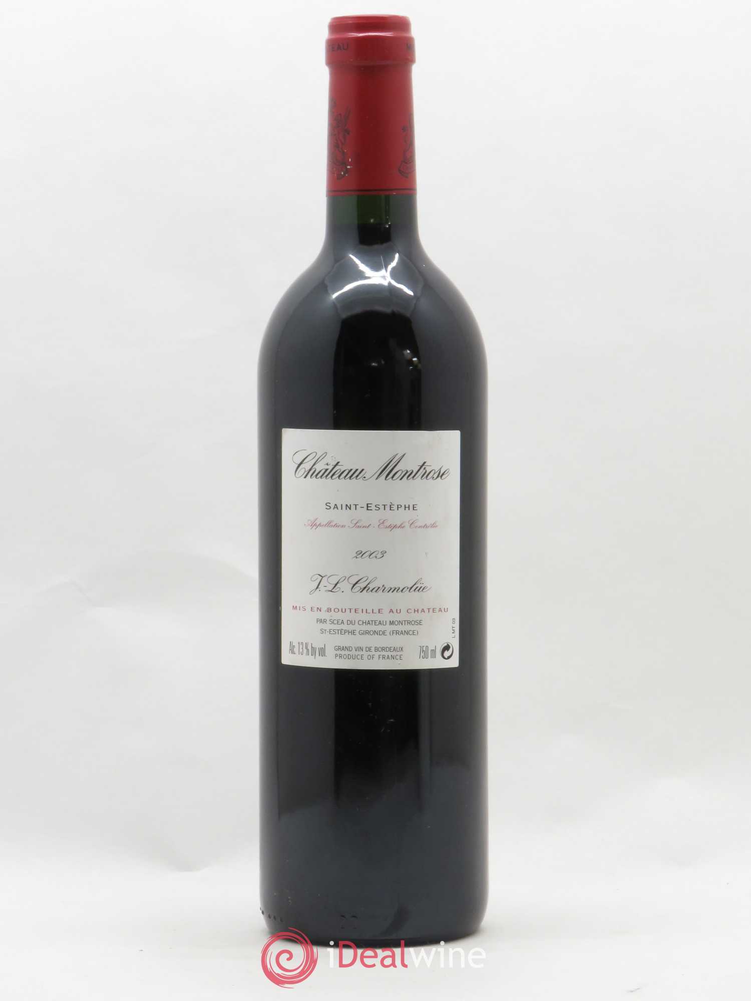 Château Montrose 2ème Grand Cru Classé 2003 - Lot de 1 bouteille - 1