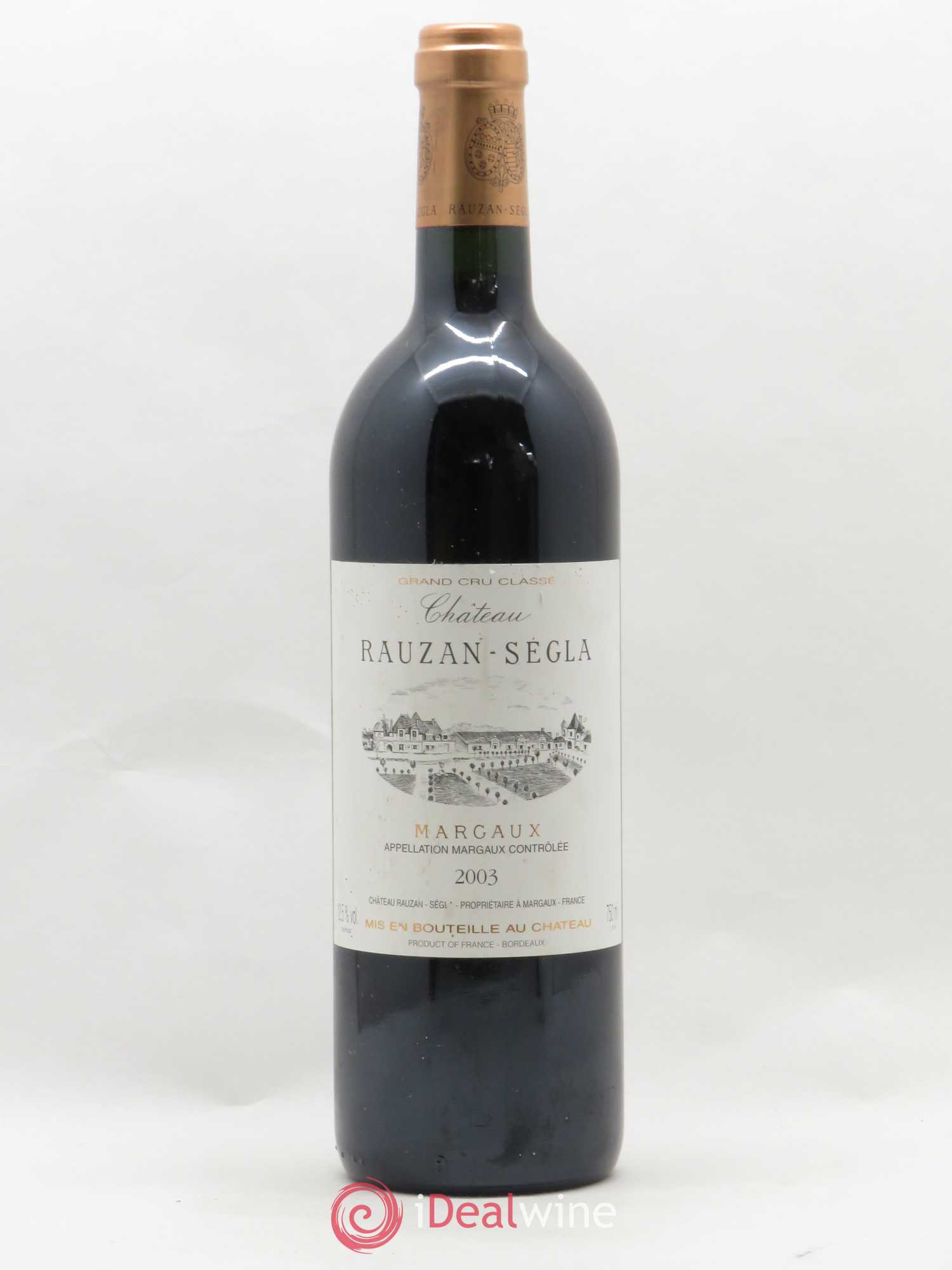 Château Rauzan Ségla Grand Cru Classé 2003 - Lot de 1 bouteille - 0