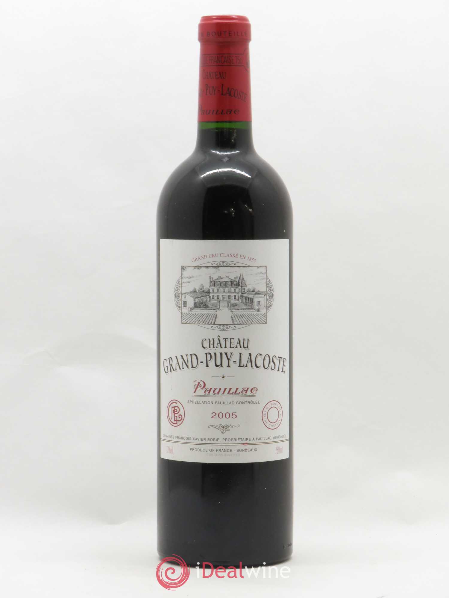 Château Grand Puy Lacoste 5ème Grand Cru Classé 2005 - Lot de 1 bouteille - 0