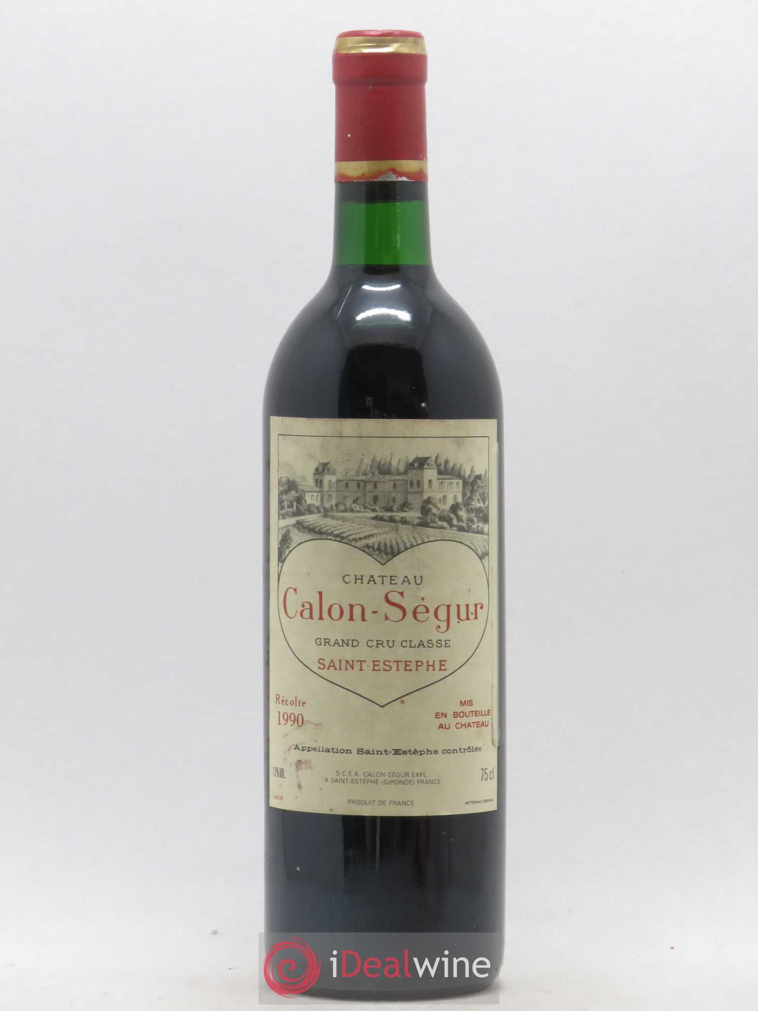 Château Calon Ségur 3ème Grand Cru Classé 1990 - Lot de 1 bouteille - 0