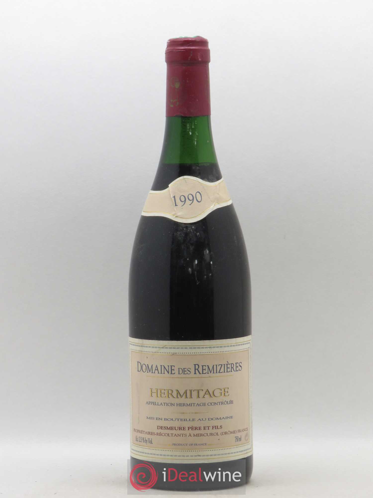 Hermitage Domaine des Rémizières 1990 - Posten von 1 Flasche - 0