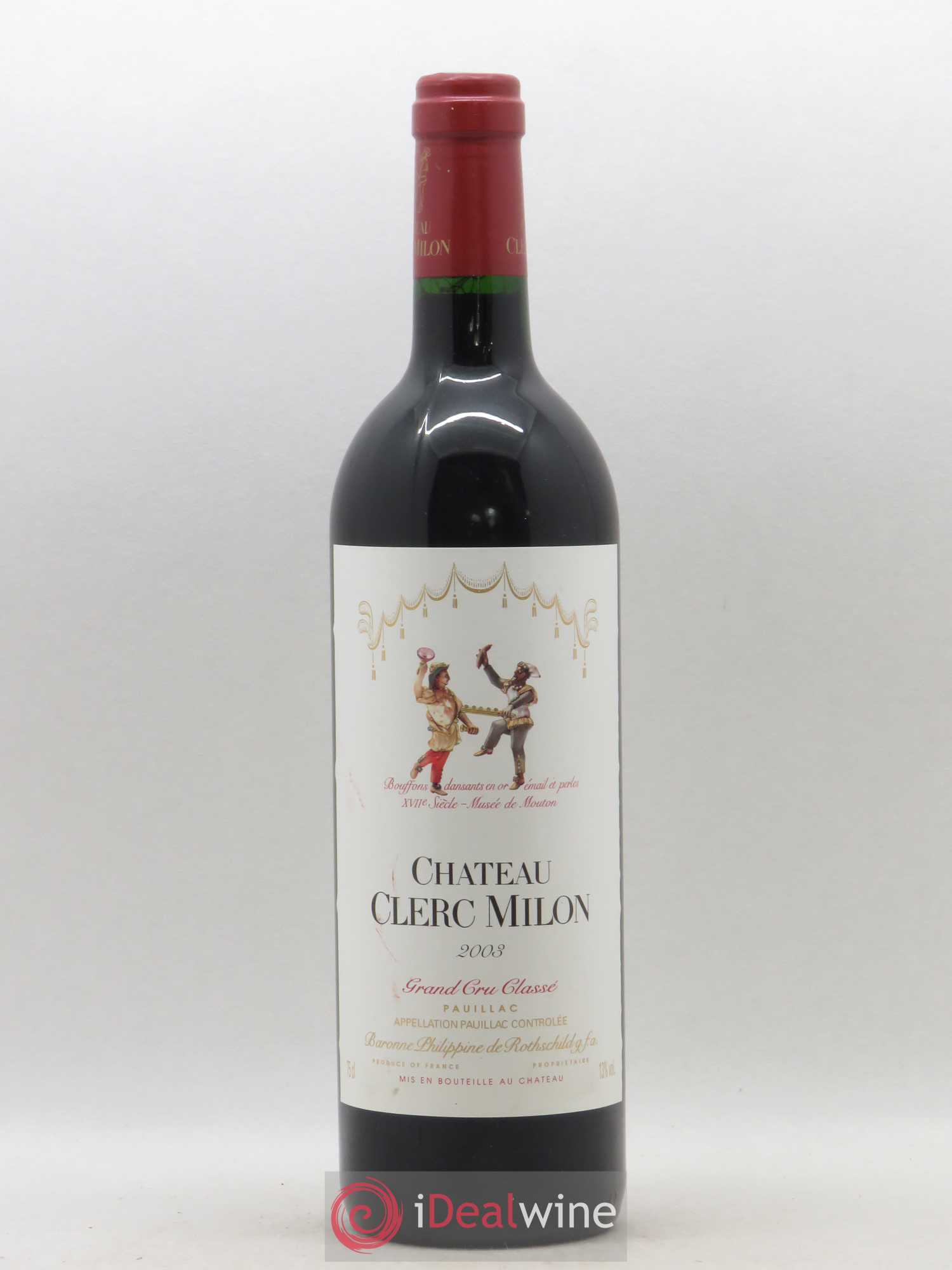 Château Clerc Milon 5ème Grand Cru Classé 2003 - Lot de 1 bouteille - 0