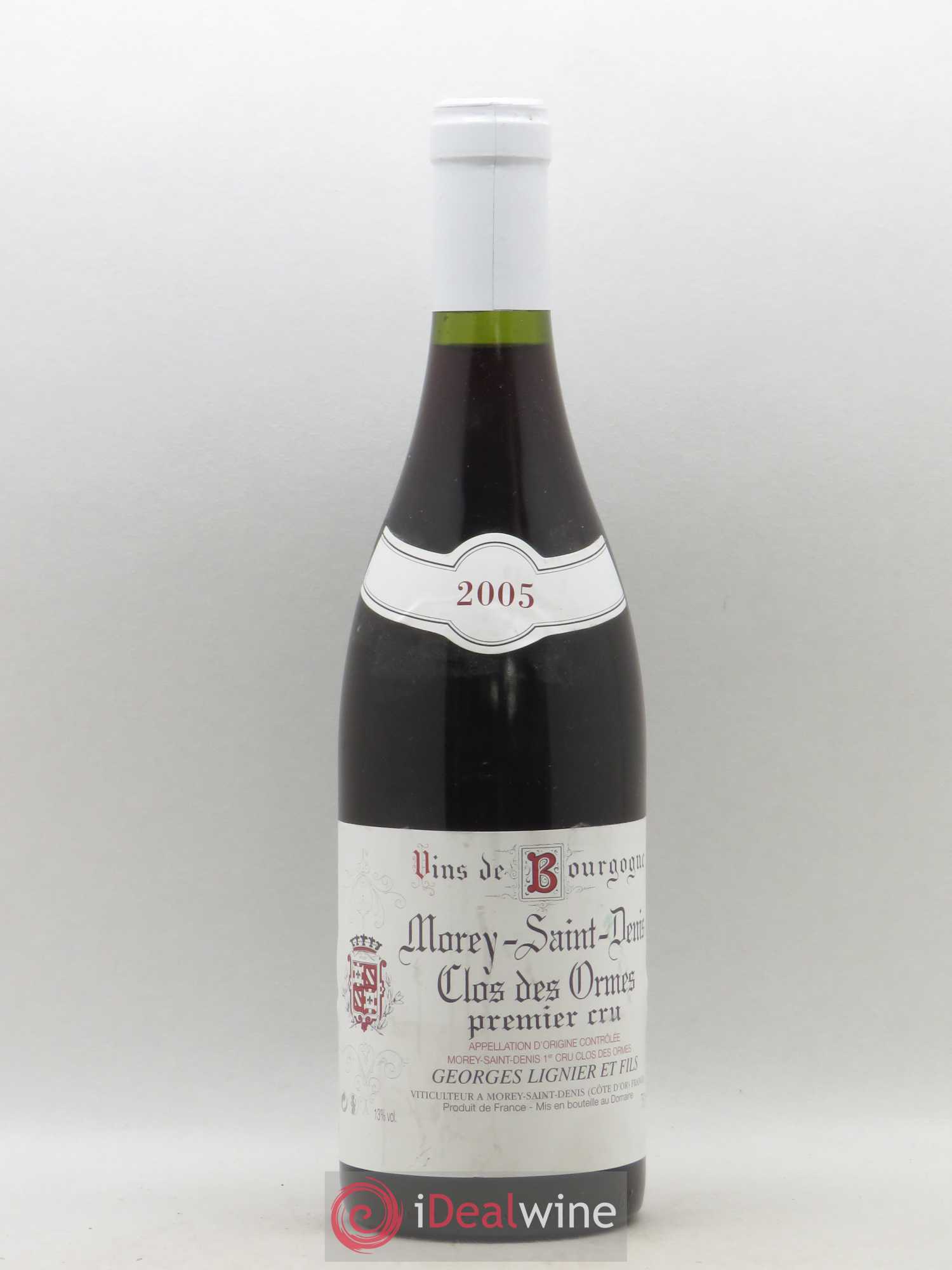 Morey-Saint-Denis 1er Cru Clos des Ormes Georges Lignier (Domaine) 2005 - Lot de 1 bouteille - 0