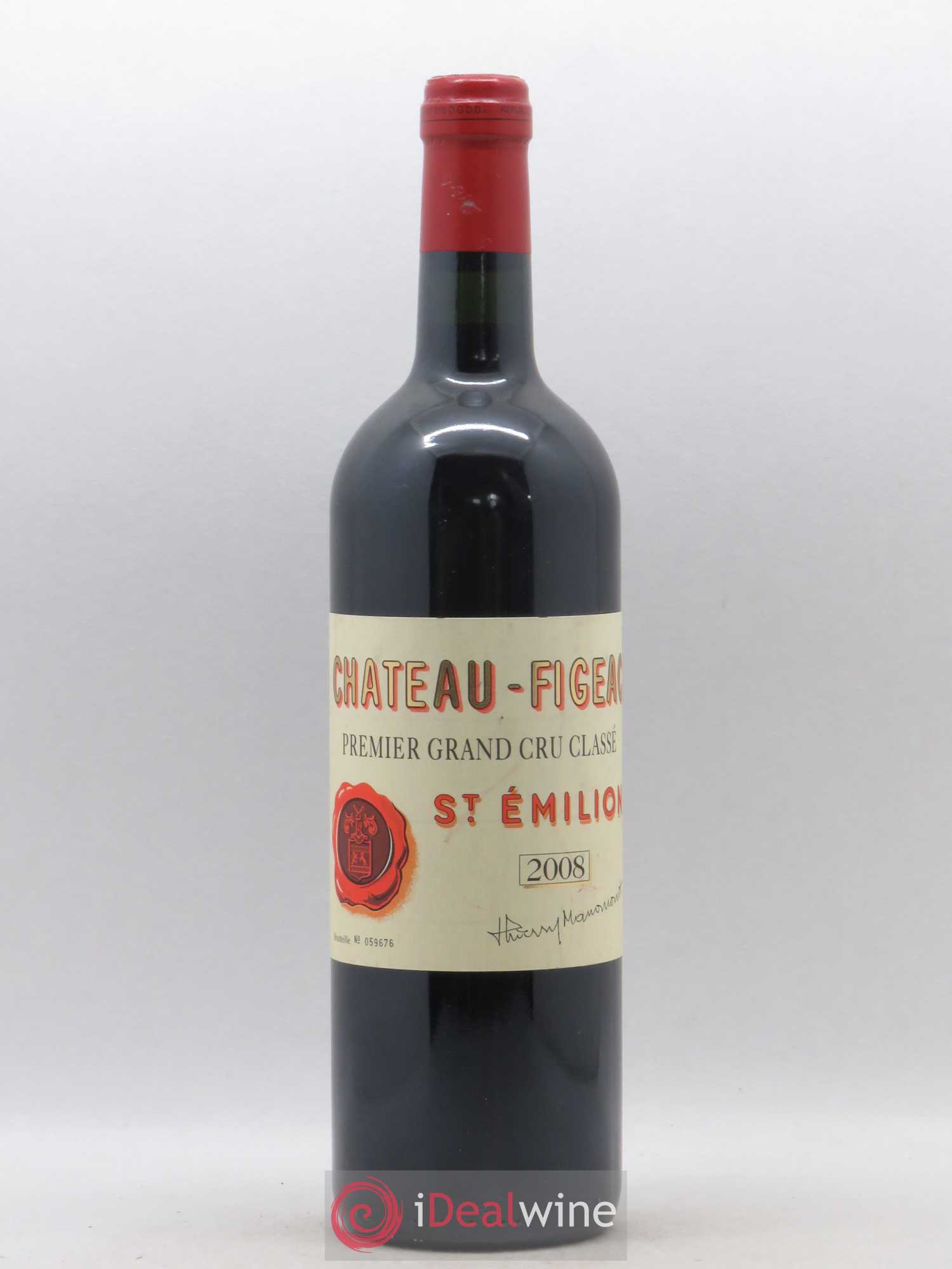 Château Figeac 1er Grand Cru Classé A 2008 - Lot de 1 bouteille - 0