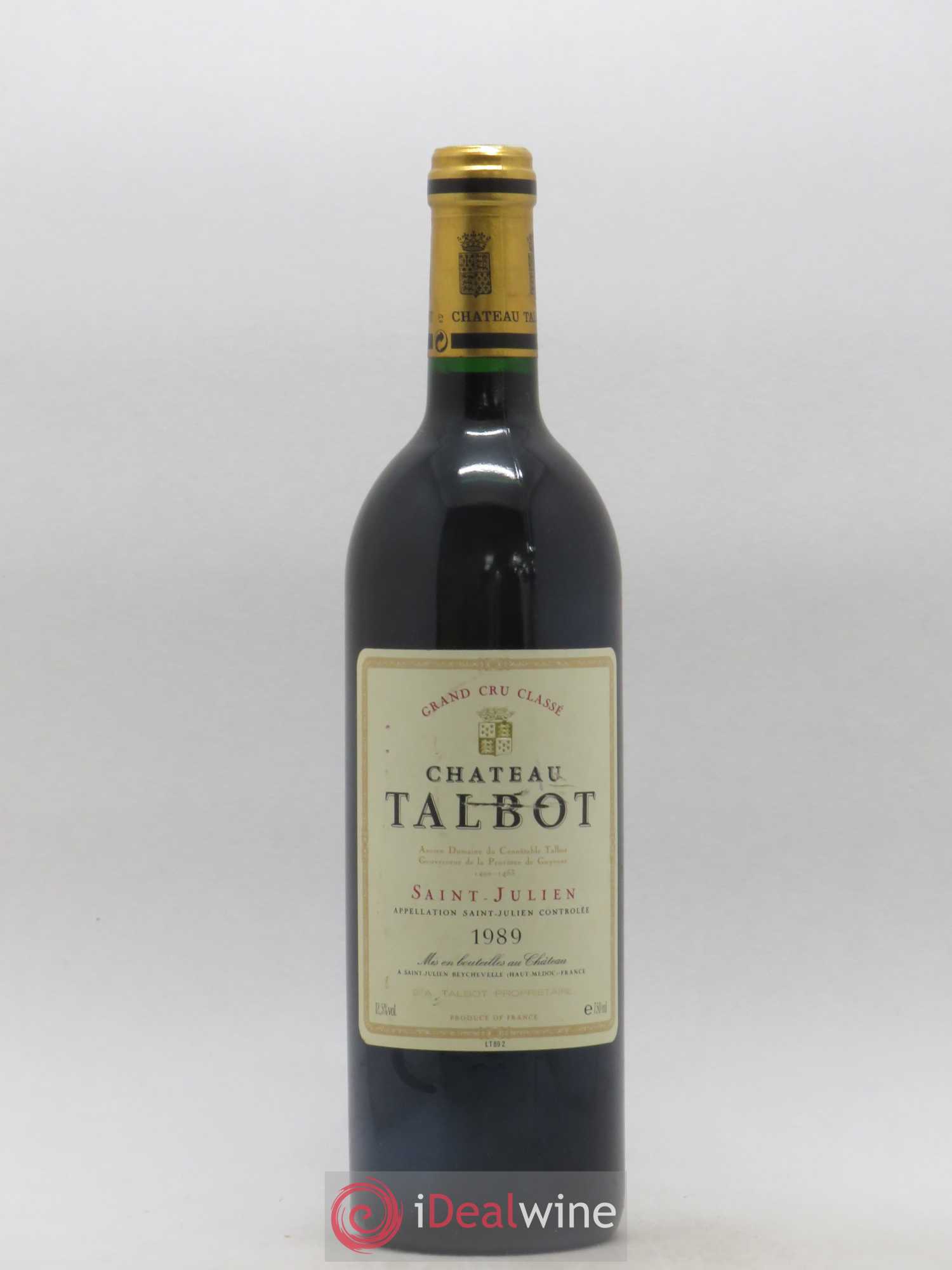 Château Talbot 4ème Grand Cru Classé 1989 - Lot de 1 bouteille - 0