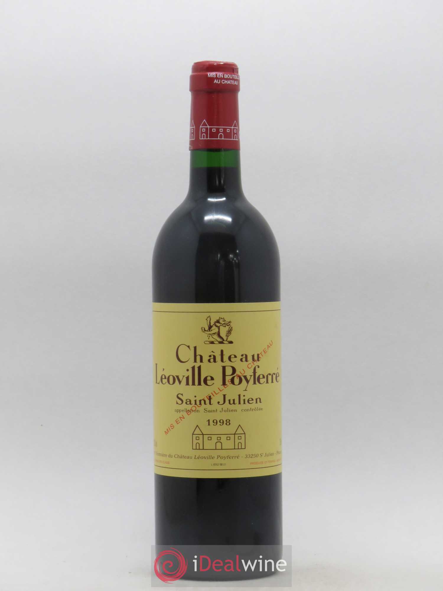 Château Léoville Poyferré 2ème Grand Cru Classé 1998 - Lot de 1 bouteille - 0