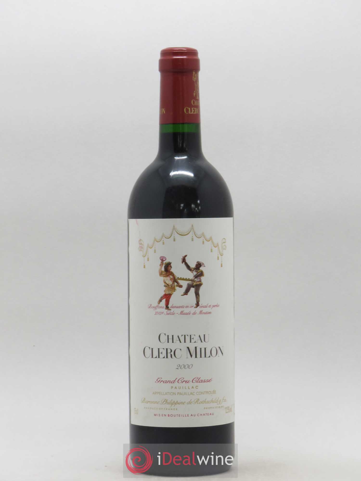 Château Clerc Milon 5ème Grand Cru Classé 2000 - Lot de 1 bouteille - 0