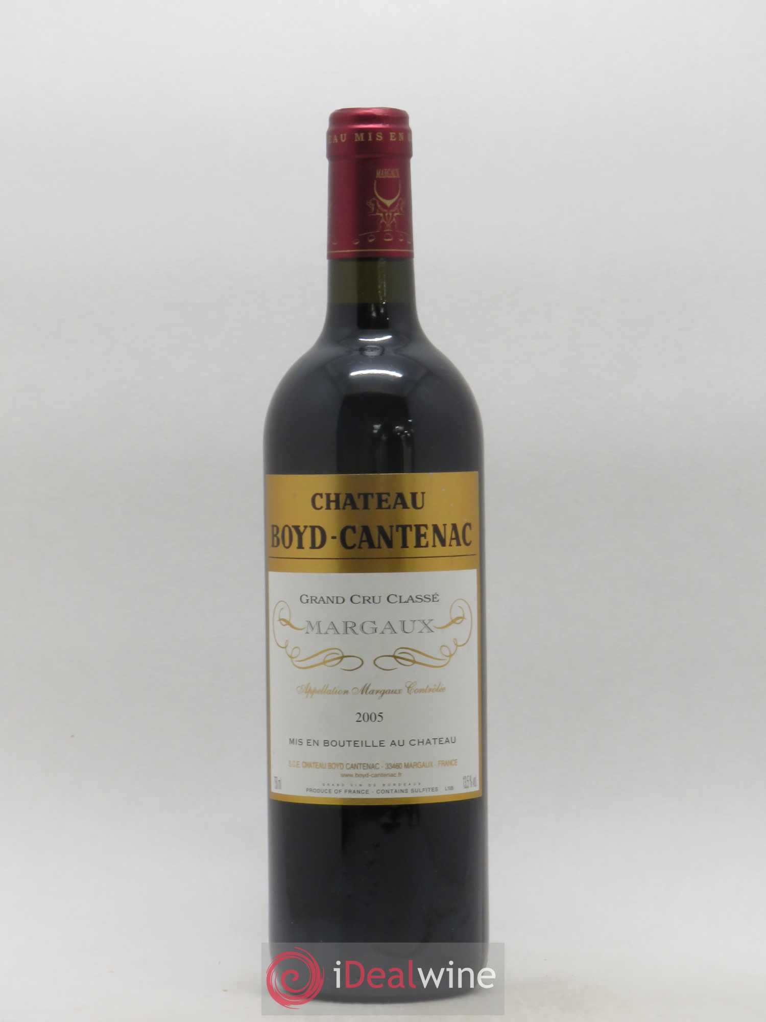 Château Boyd Cantenac 3ème Grand Cru Classé 2005 - Lot de 1 bouteille - 0