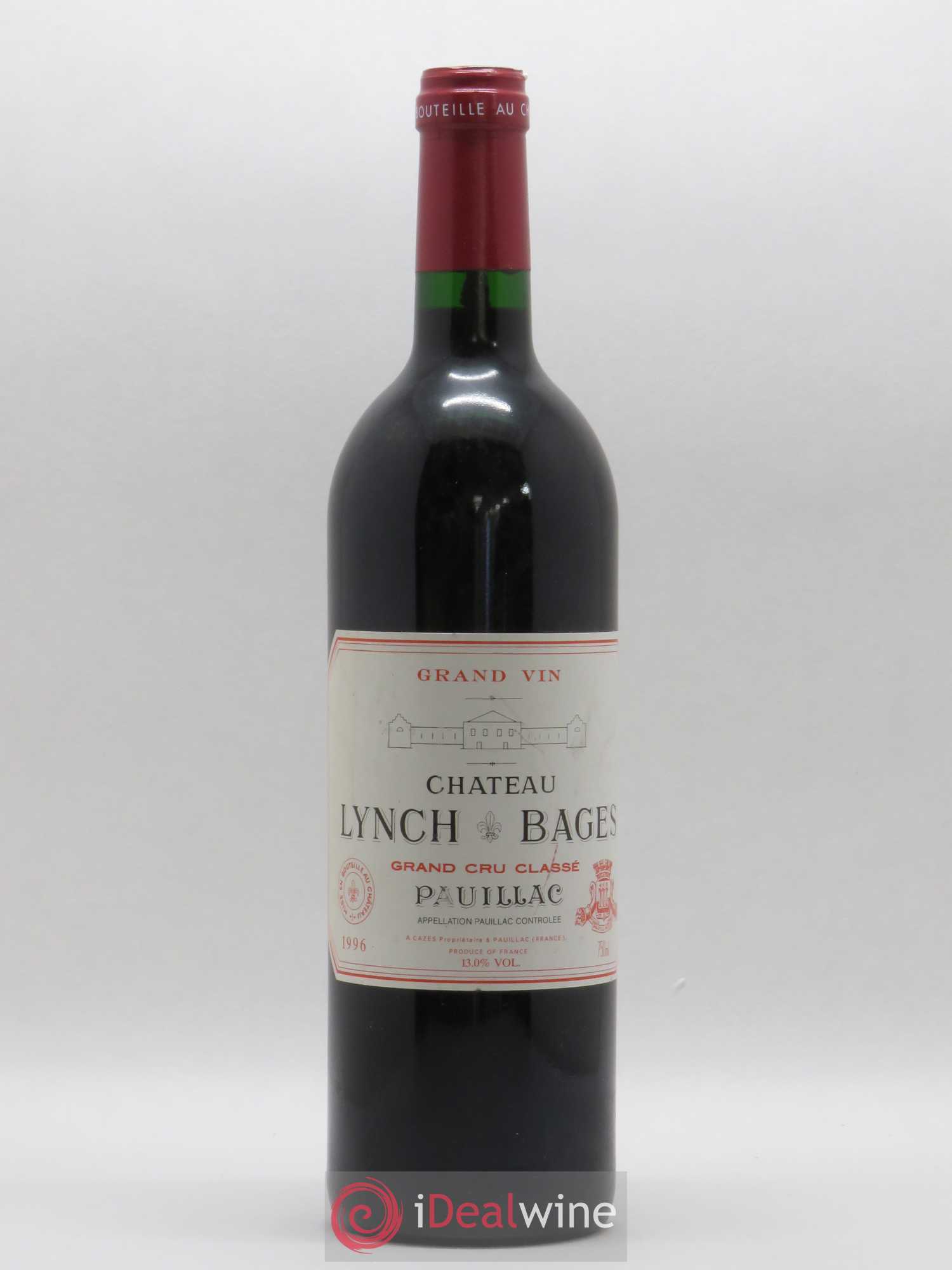Château Lynch Bages 5ème Grand Cru Classé 1996 - Lot de 1 bouteille - 0