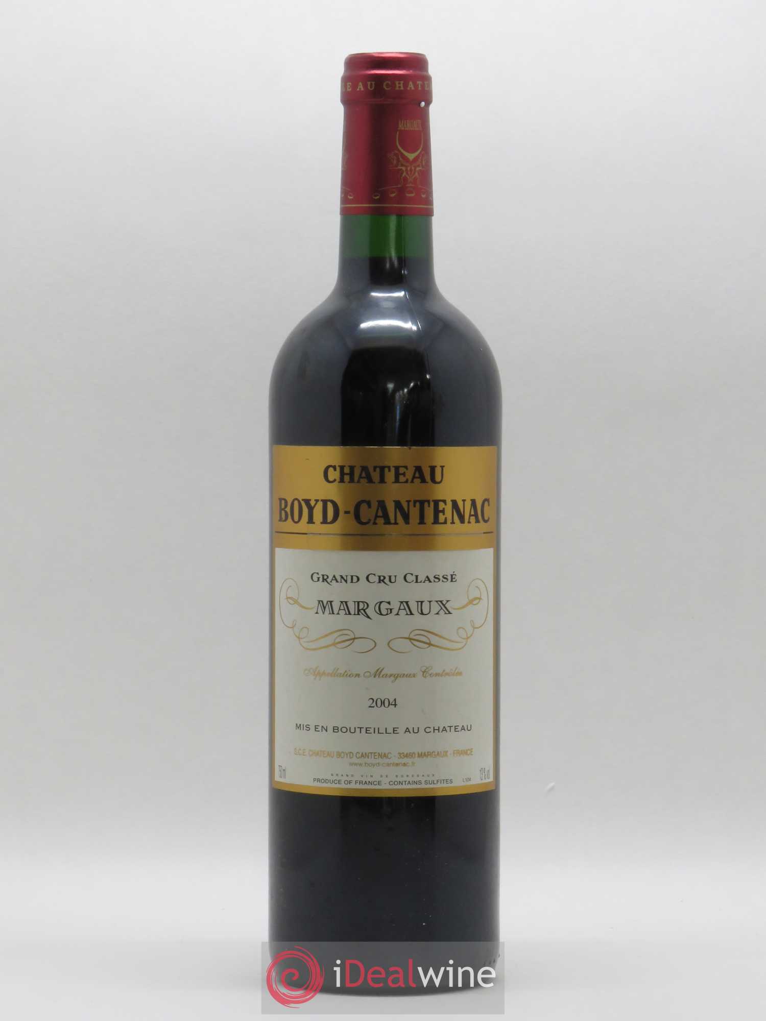 Château Boyd Cantenac 3ème Grand Cru Classé 2004 - Lot de 1 bouteille - 0