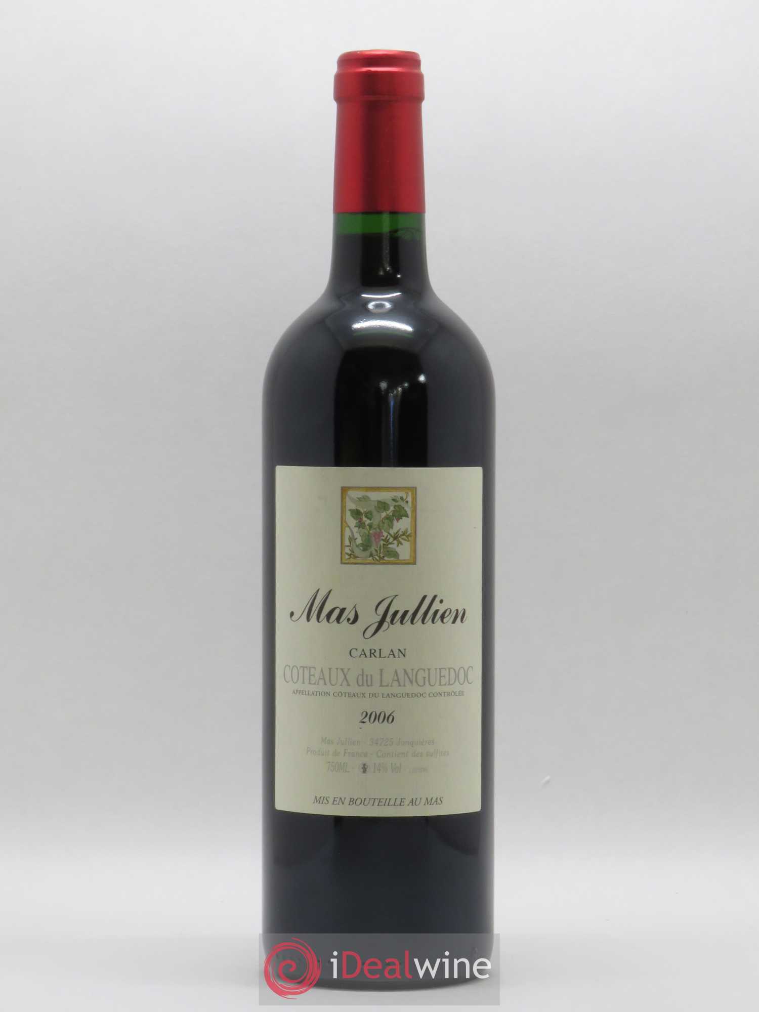 Terrasses du Larzac Mas Jullien Carlan Olivier Jullien 2006 - Lot de 1 bouteille - 0