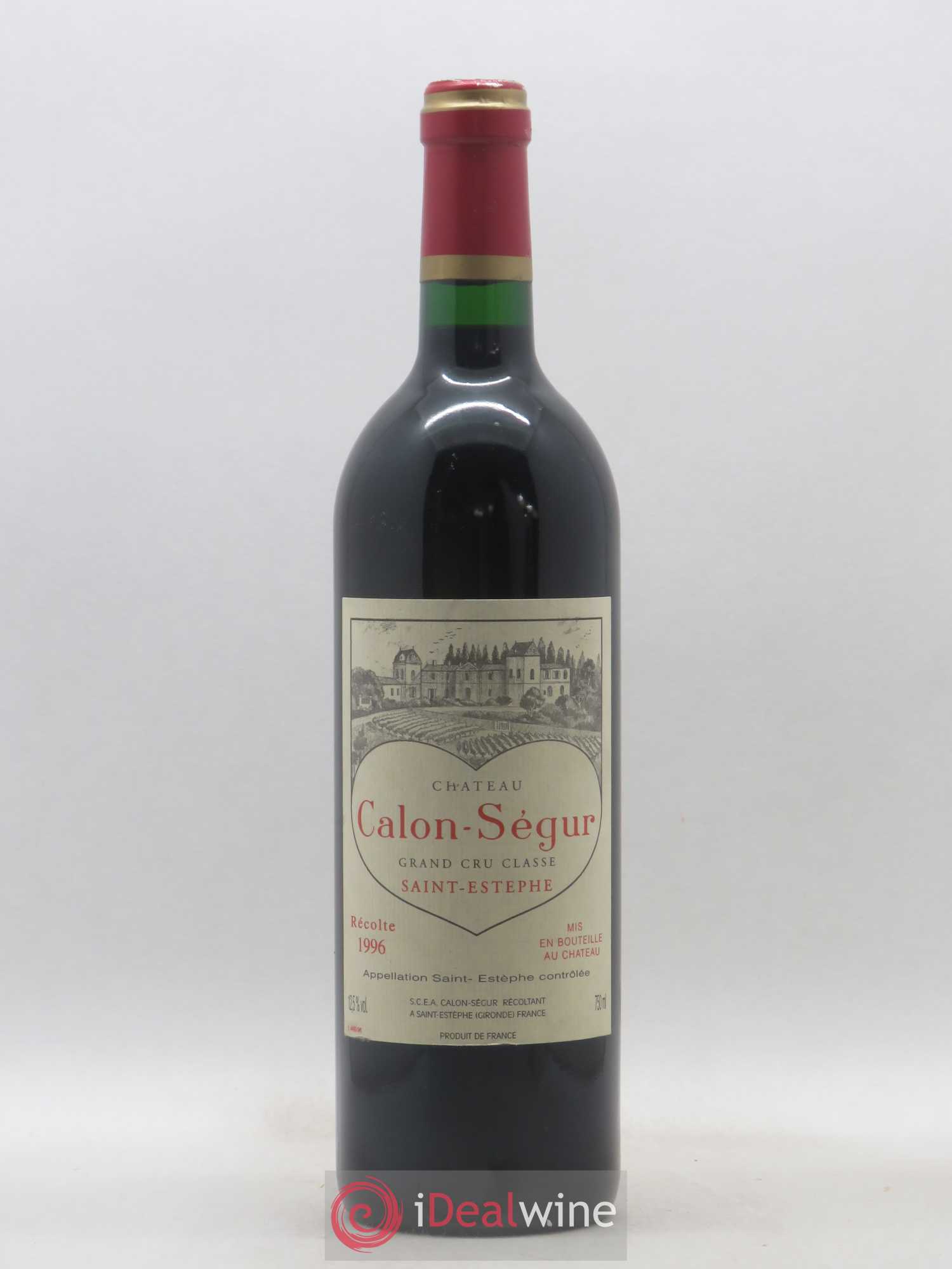 Château Calon Ségur 3ème Grand Cru Classé 1996 - Lot de 1 bouteille - 0