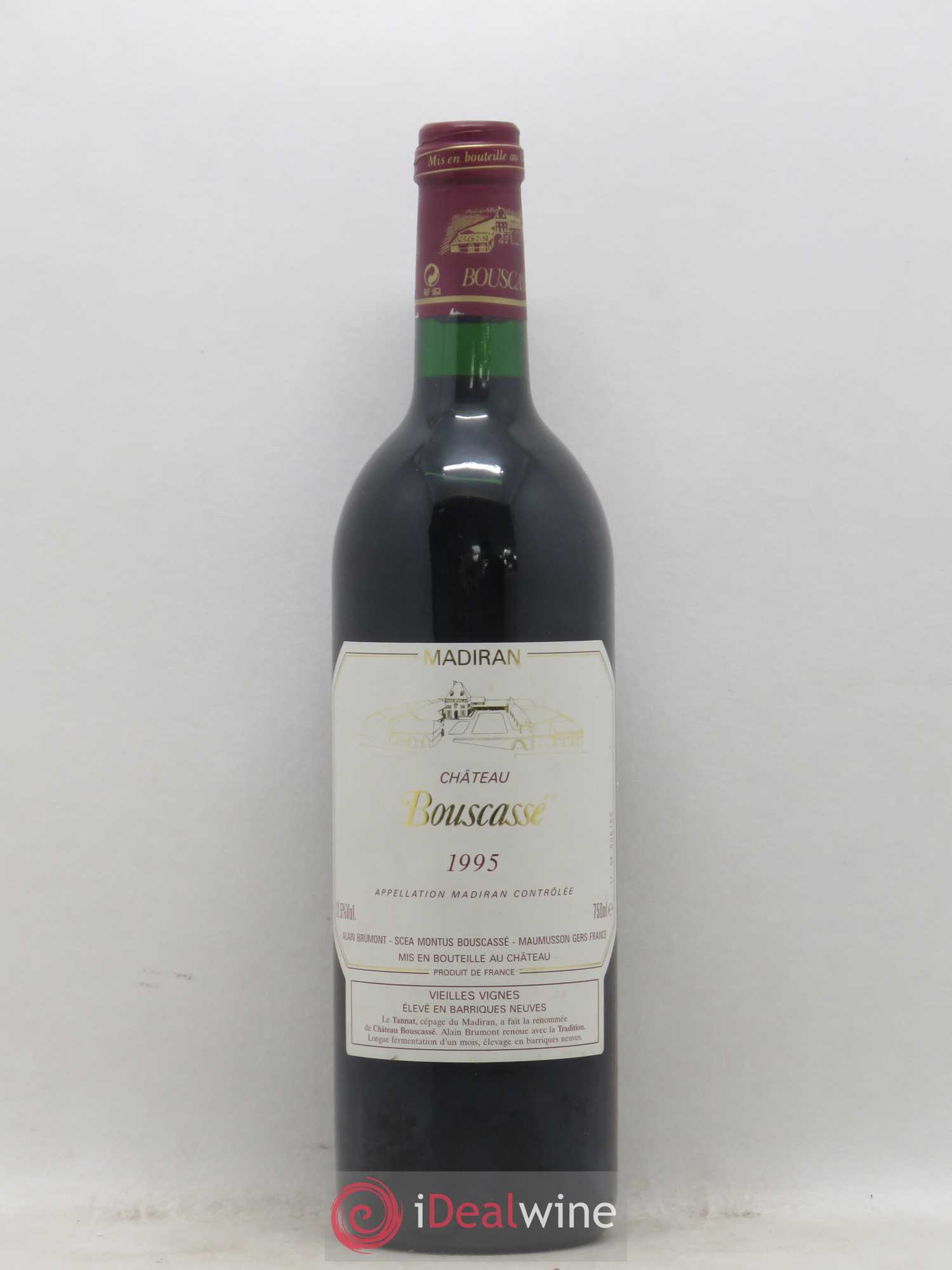 Madiran Vieilles Vignes Château Bouscassé - Alain Brumont 1995 - Lot de 1 bouteille - 0