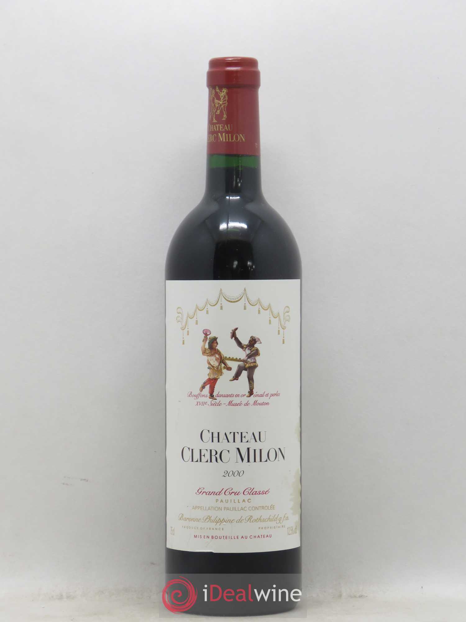 Château Clerc Milon 5ème Grand Cru Classé 2000 - Lot de 1 bouteille - 0