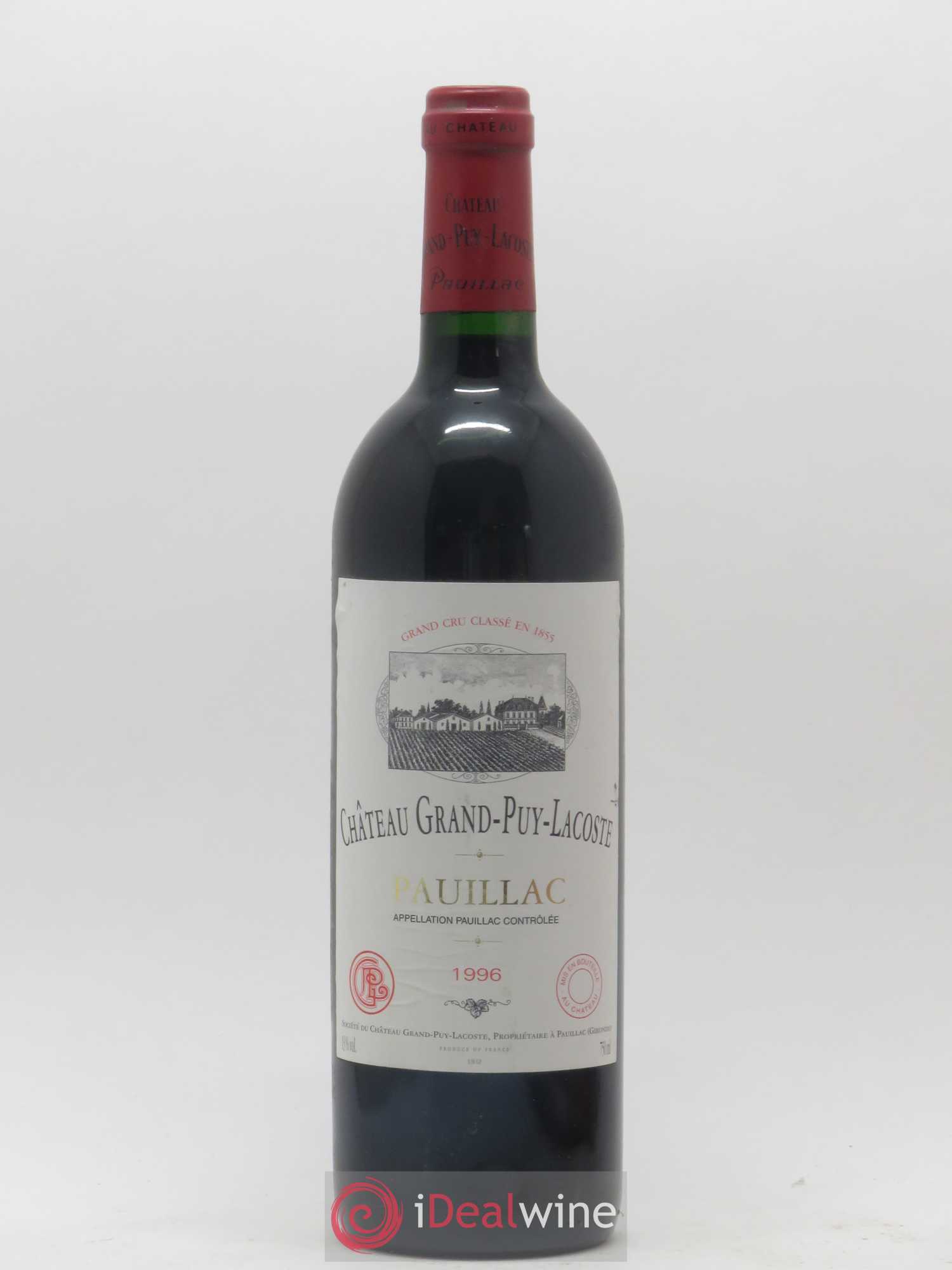 Château Grand Puy Lacoste 5ème Grand Cru Classé 1996 - Lot de 1 bouteille - 0