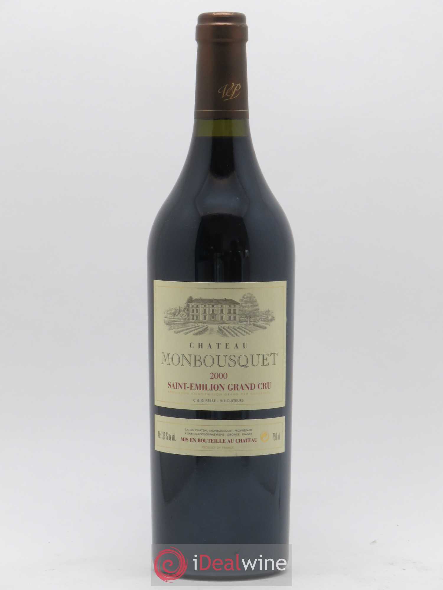 Château Monbousquet Grand Cru Classé 2000 - Lot de 1 bouteille - 0