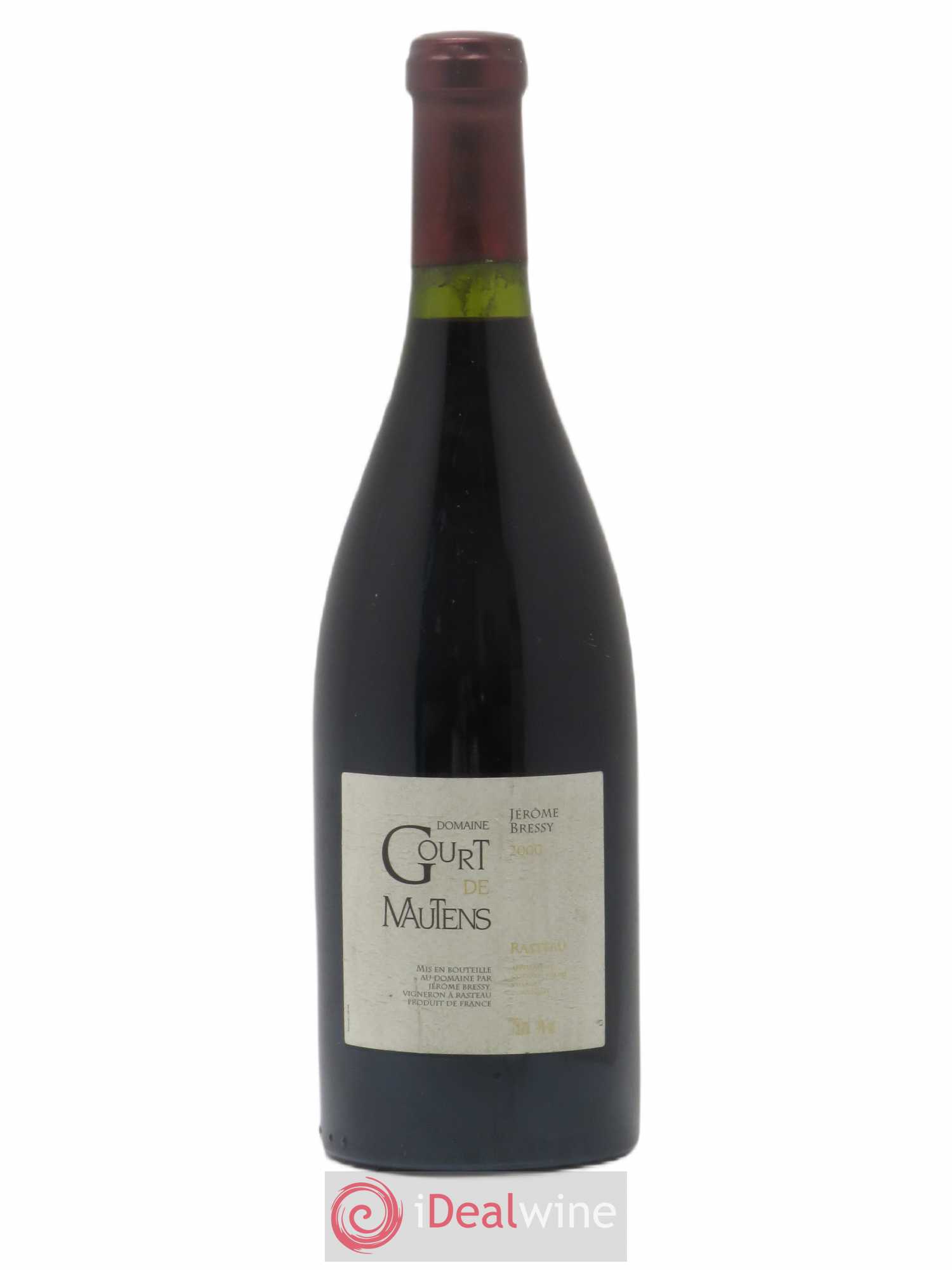 Rasteau Domaine Gourt de Mautens - Jérôme Bressy 2000 - Lot de 1 bouteille - 0