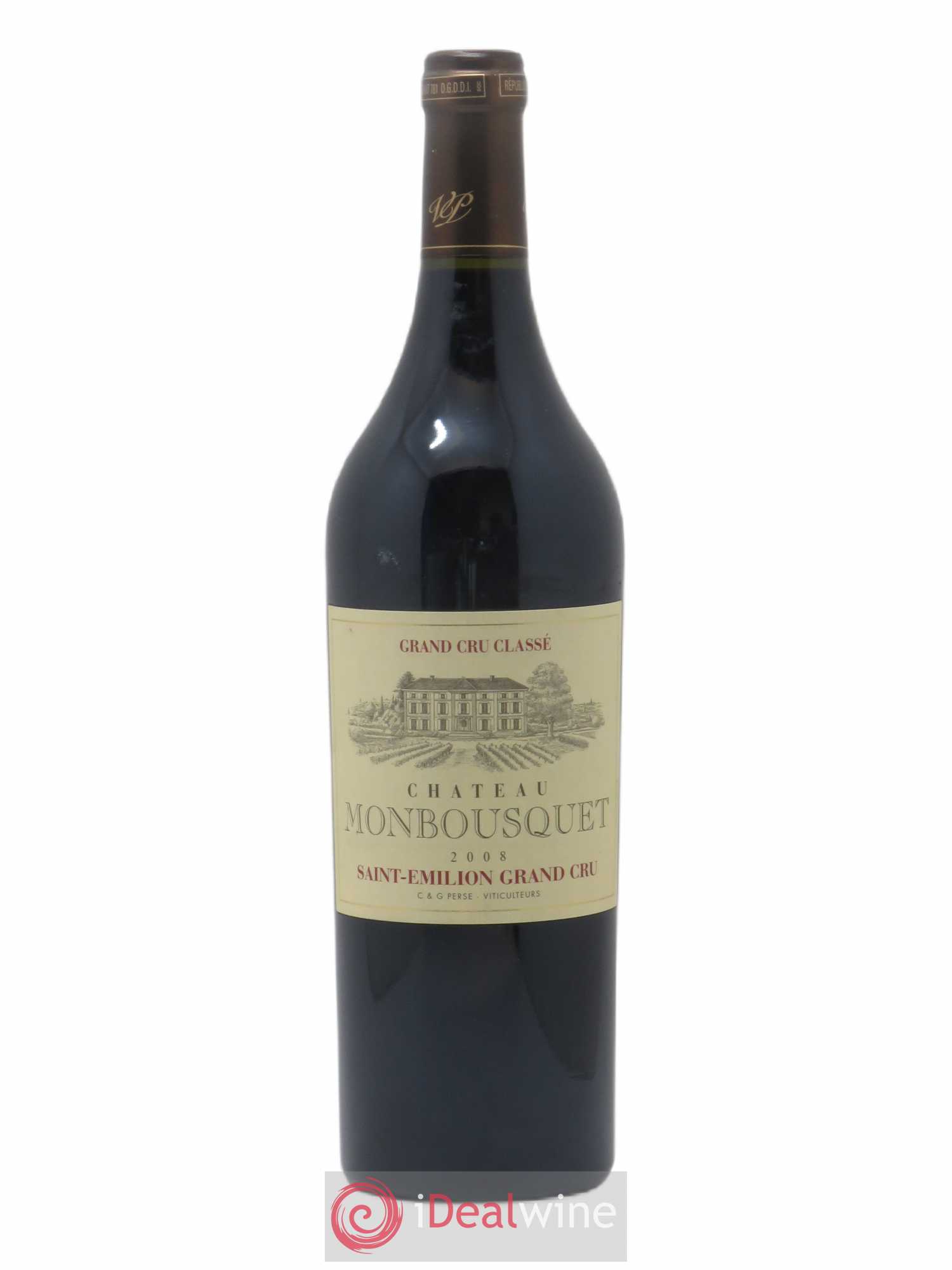 Château Monbousquet Grand Cru Classé 2008 - Lot de 1 bouteille - 0