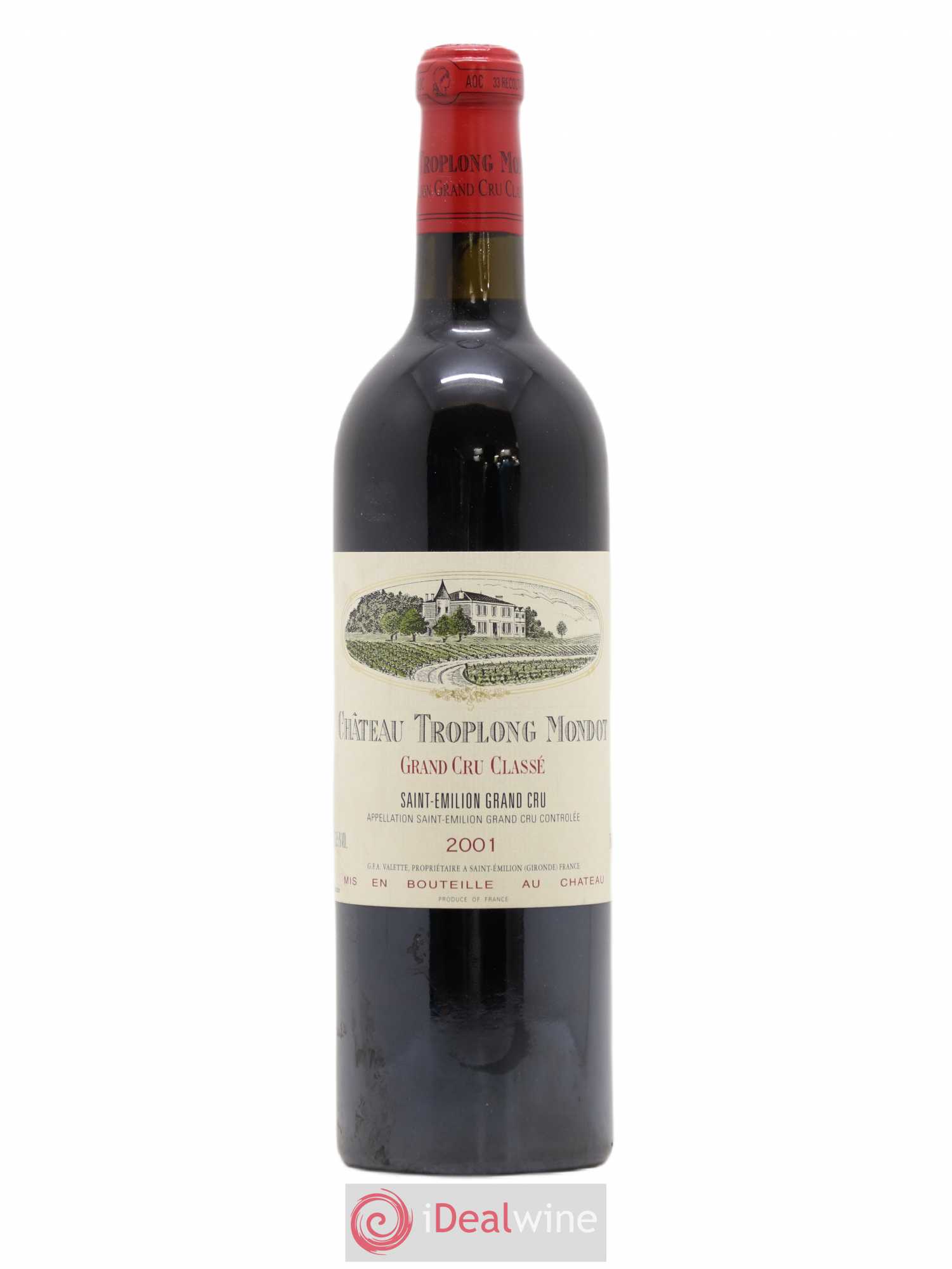 Château Troplong Mondot 1er Grand Cru Classé B 2001 - Lot de 1 bouteille - 0