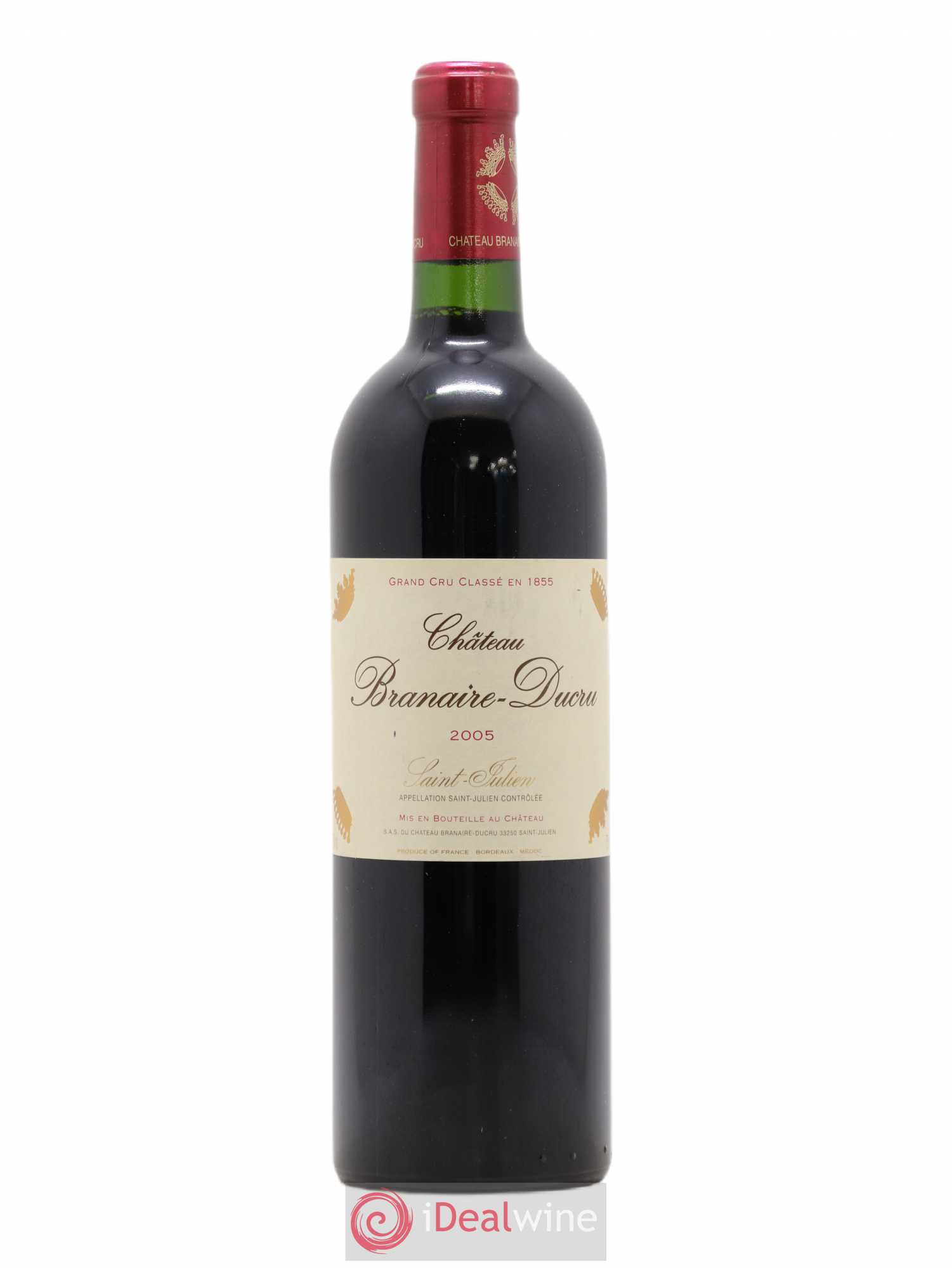 Château Branaire Ducru 4ème Grand Cru Classé 2005 - Lot de 1 bouteille - 0