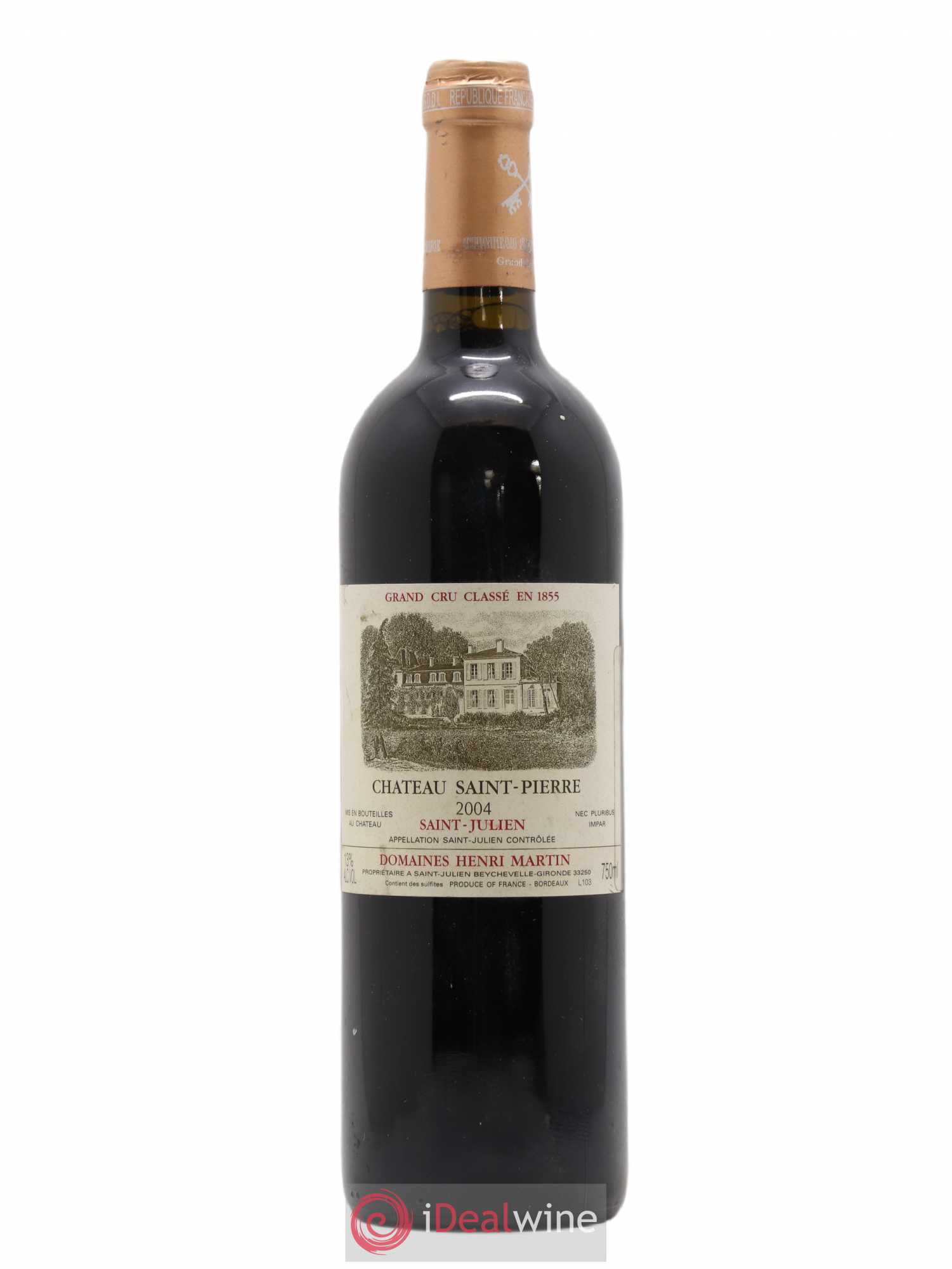 Château Saint-Pierre 4ème Grand Cru Classé 2004 - Lot de 1 bouteille - 0