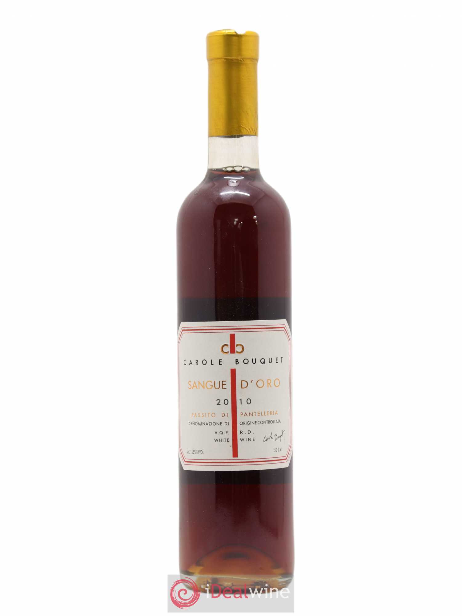 Passito di Pantelleria DOC Sangue d'Oro Carole Bouquet 50cl 2010 - Lotto di 1 bottiglia - 0