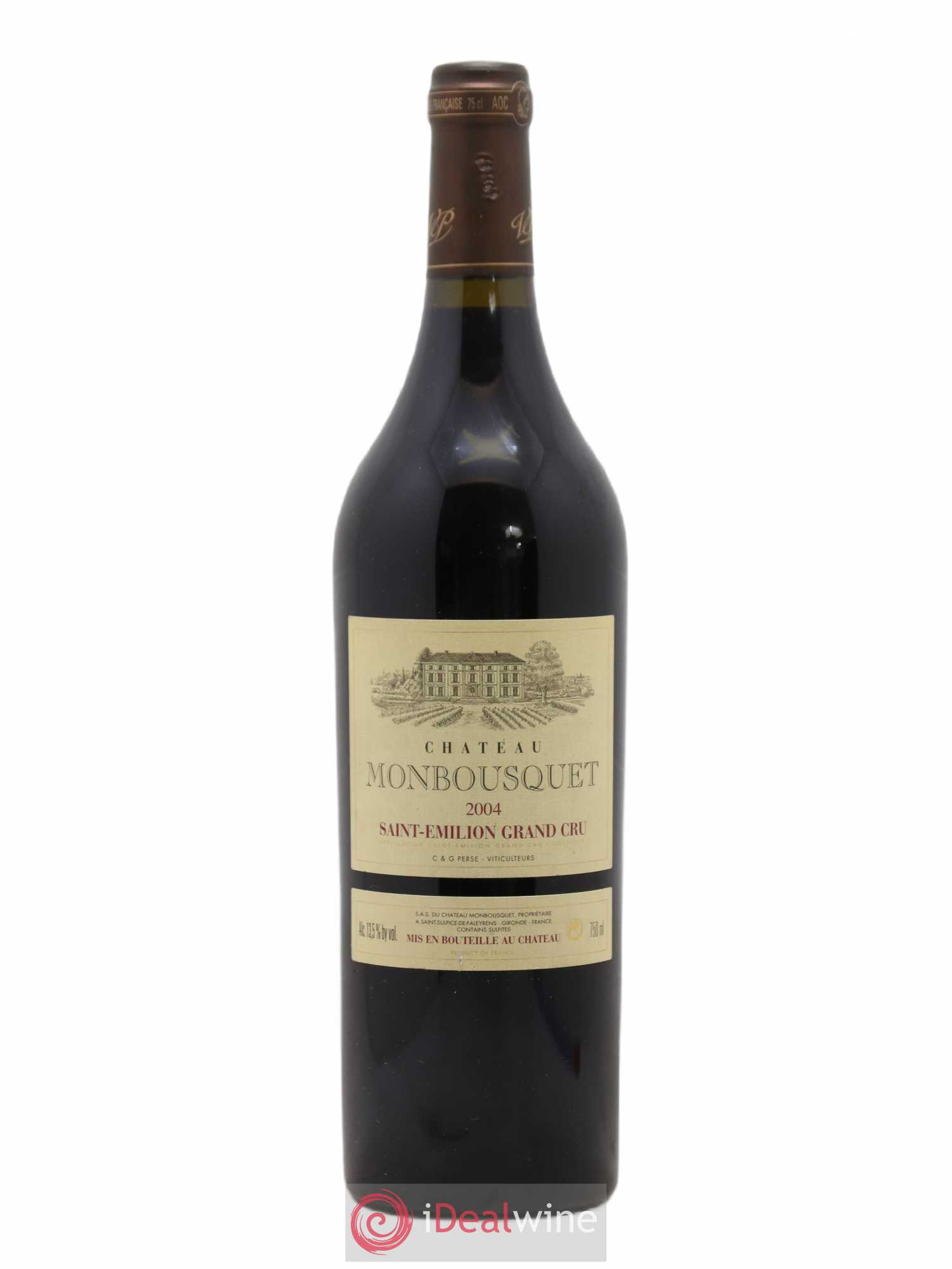 Château Monbousquet Grand Cru Classé 2004 - Lot de 1 bouteille - 0