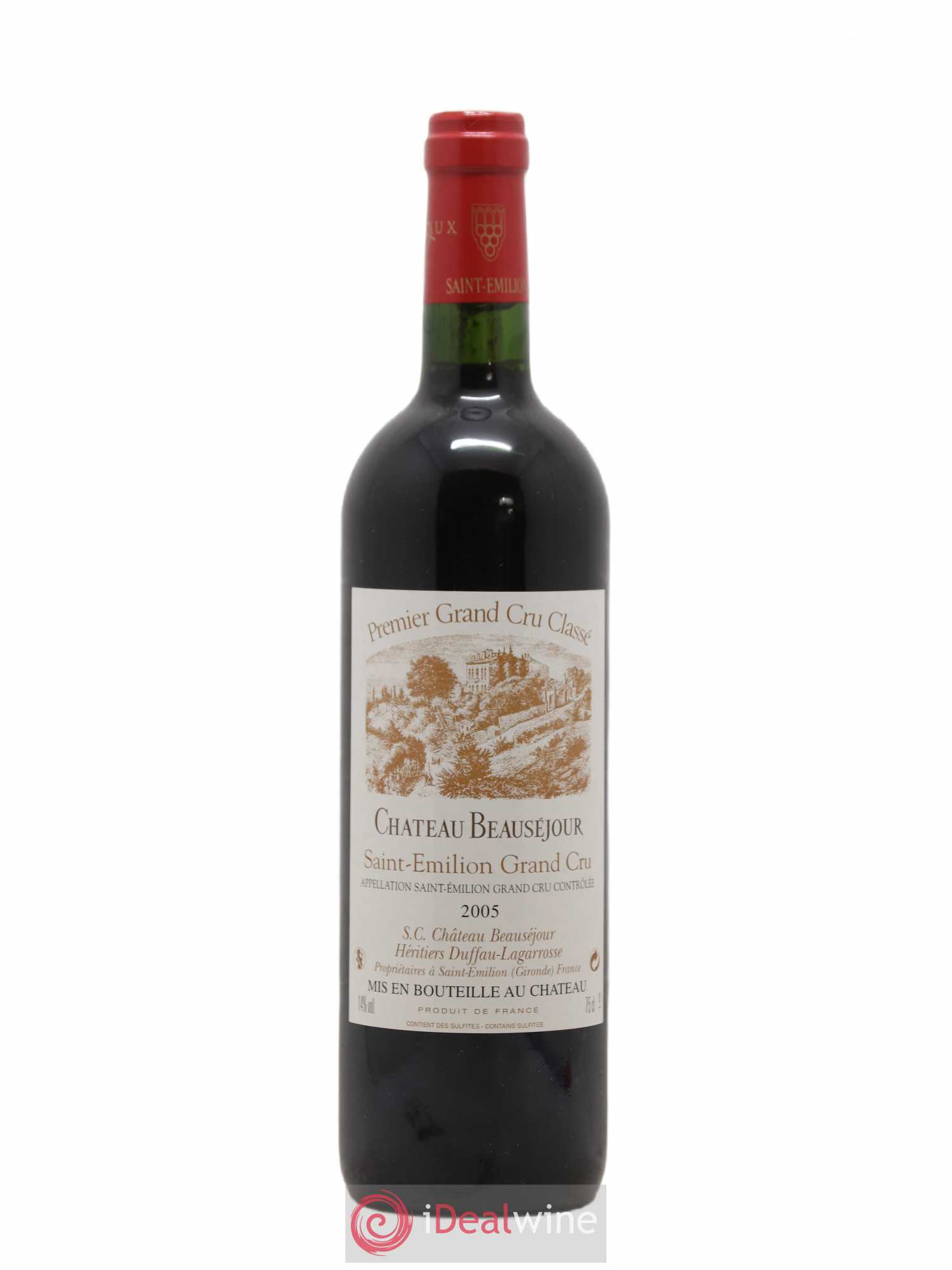 Château Beauséjour (Duffau-Lagarrosse) 1er Grand Cru Classé B 2005 - Lot de 1 bouteille - 0