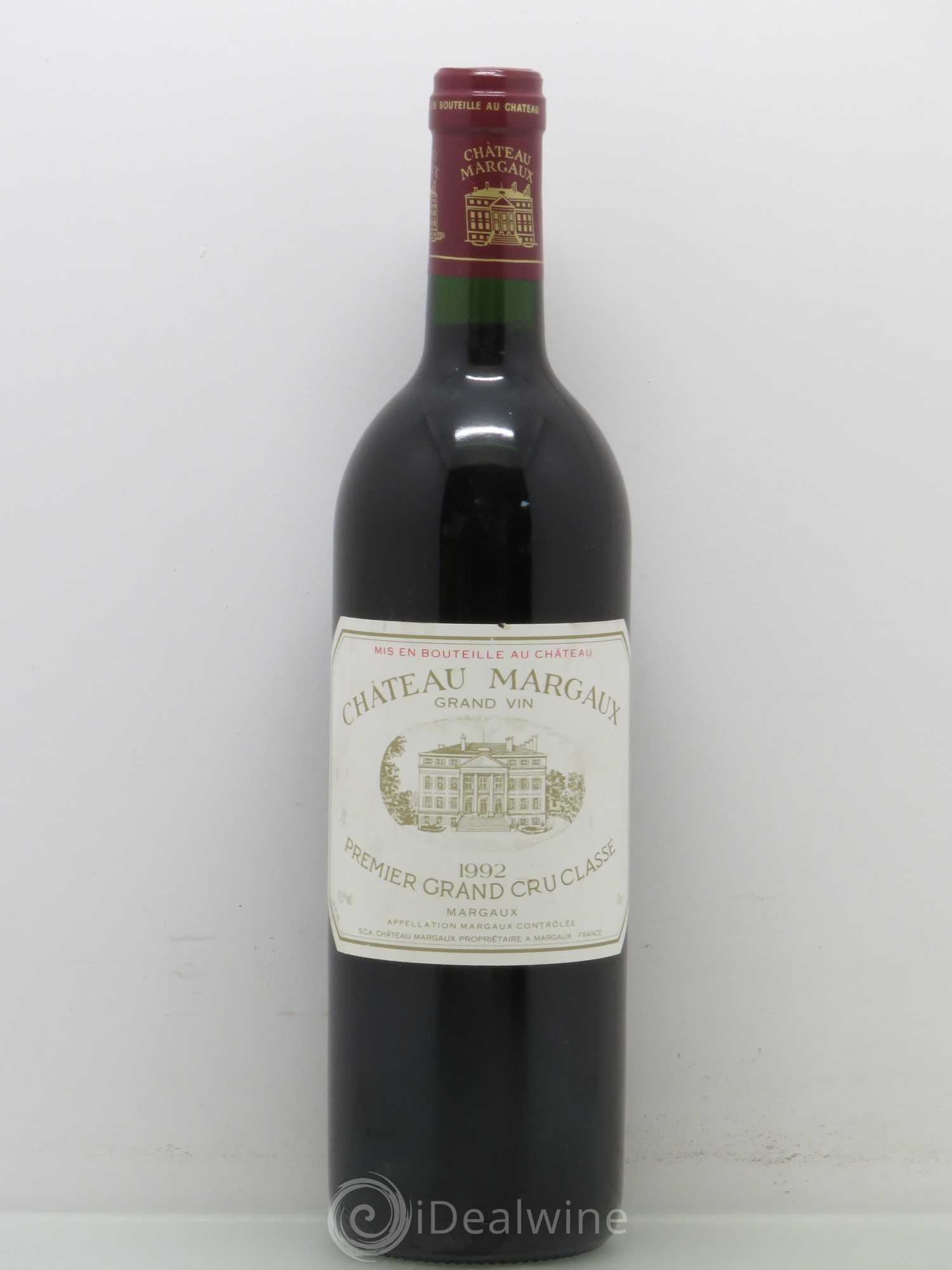 Château Margaux 1er Grand Cru Classé 1992 - Lot de 1 bouteille - 0