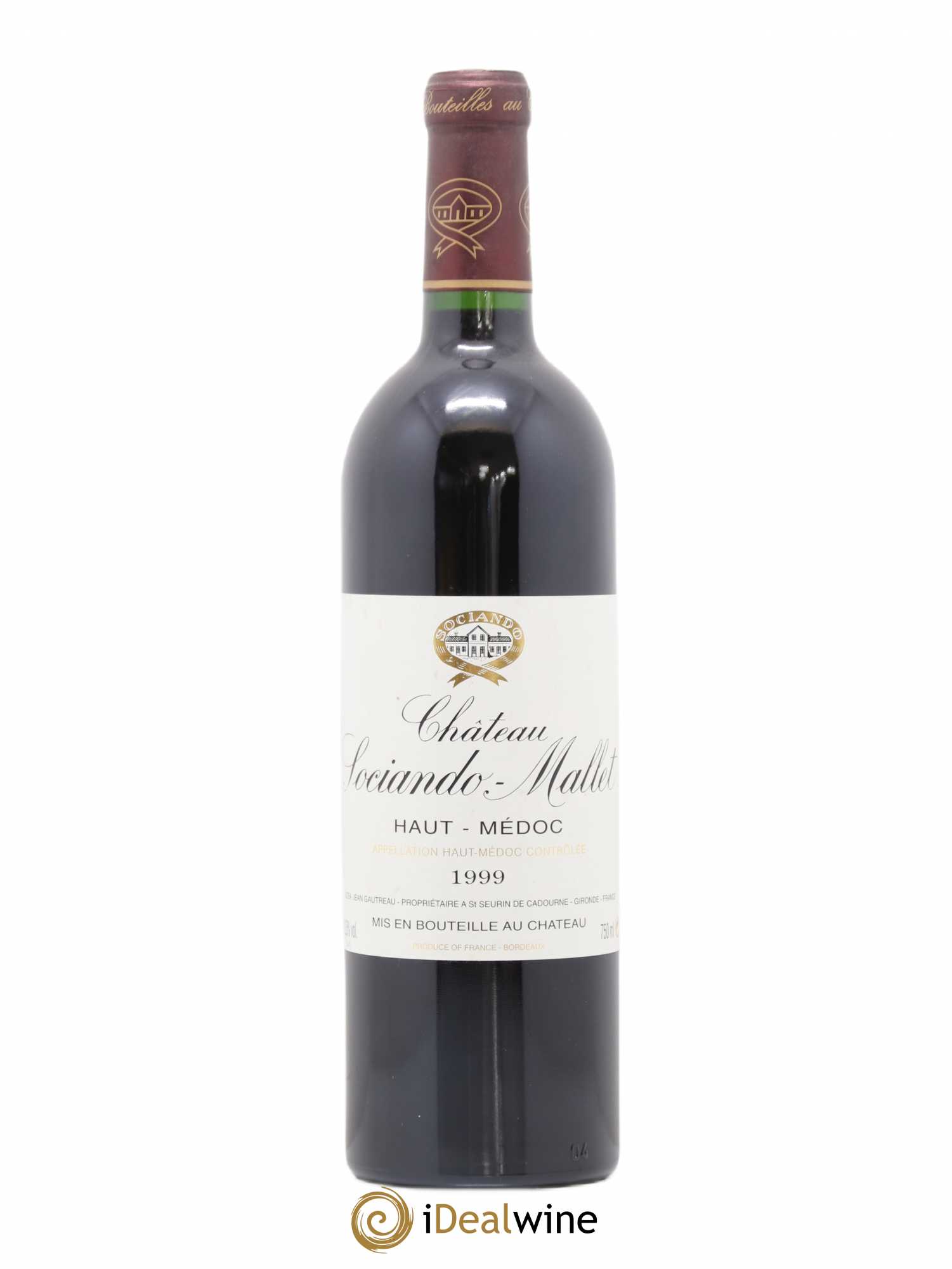 Château Sociando Mallet 1999 - Lot de 1 bouteille - 0