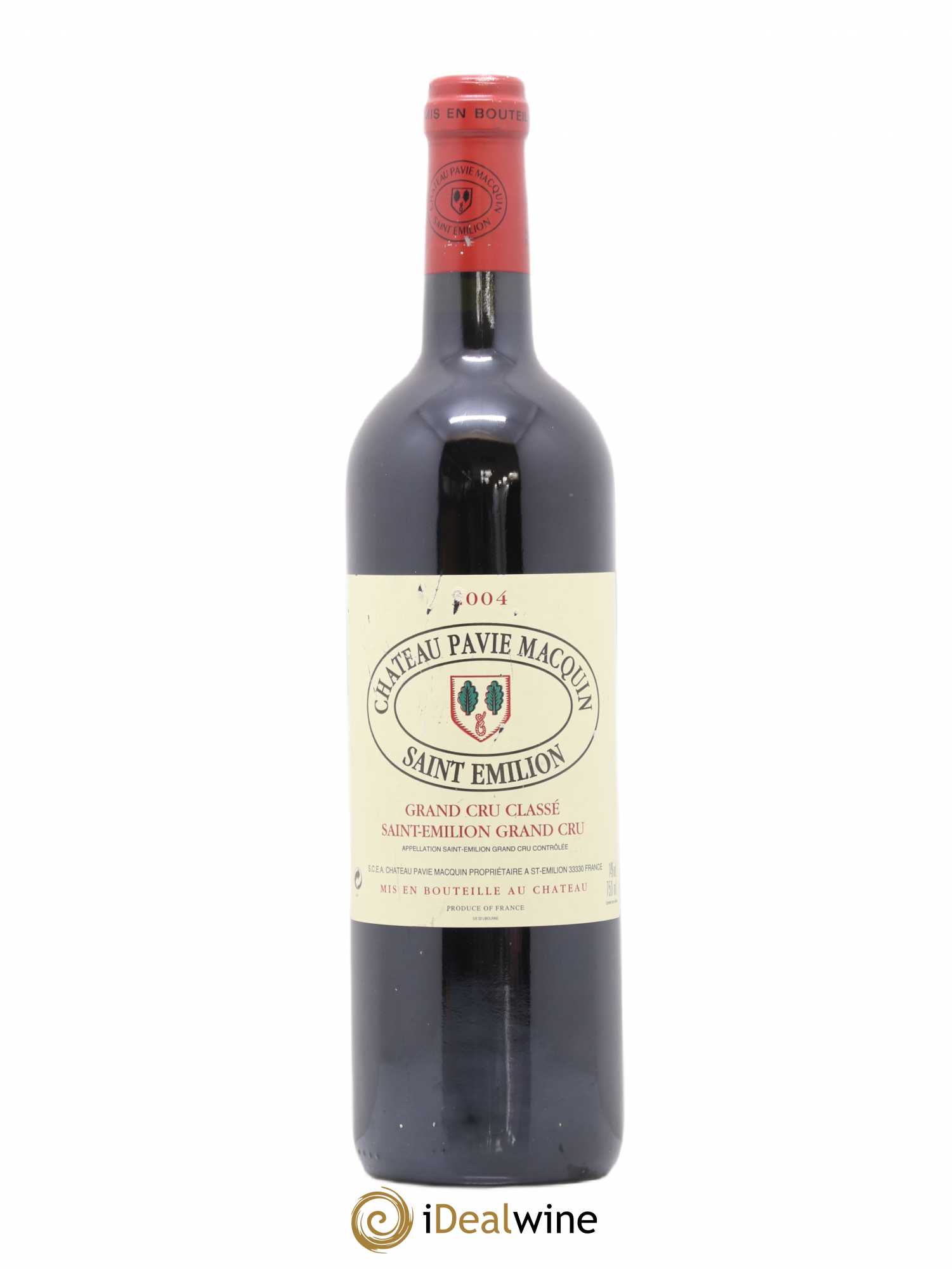 Château Pavie Macquin 1er Grand Cru Classé B 2004 - Lot de 1 bouteille - 0