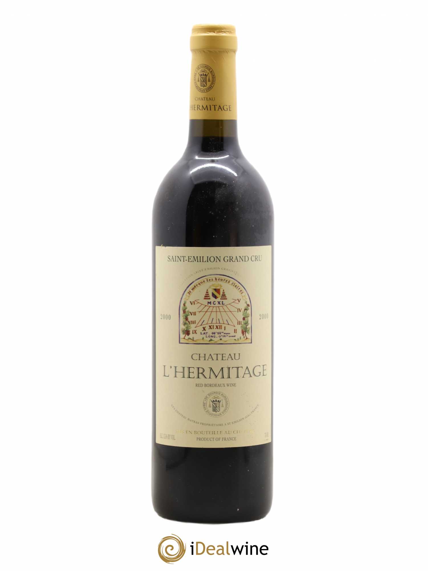 Château l' Hermitage 2000 - Lot de 1 bouteille - 0