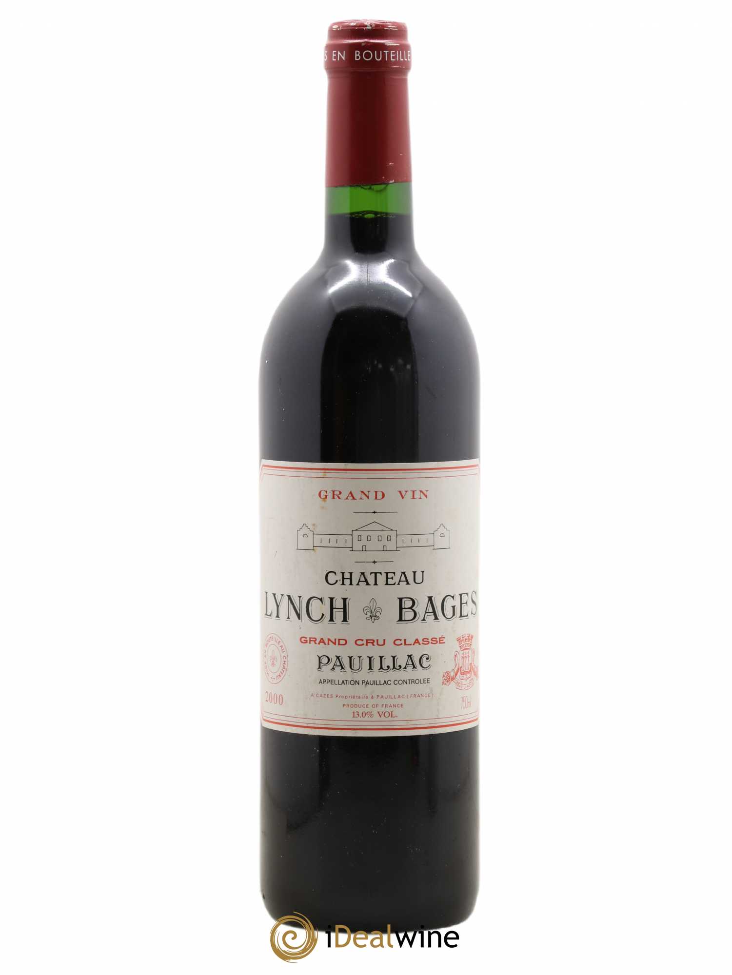 Château Lynch Bages 5ème Grand Cru Classé 2000 - Lot de 1 bouteille - 0