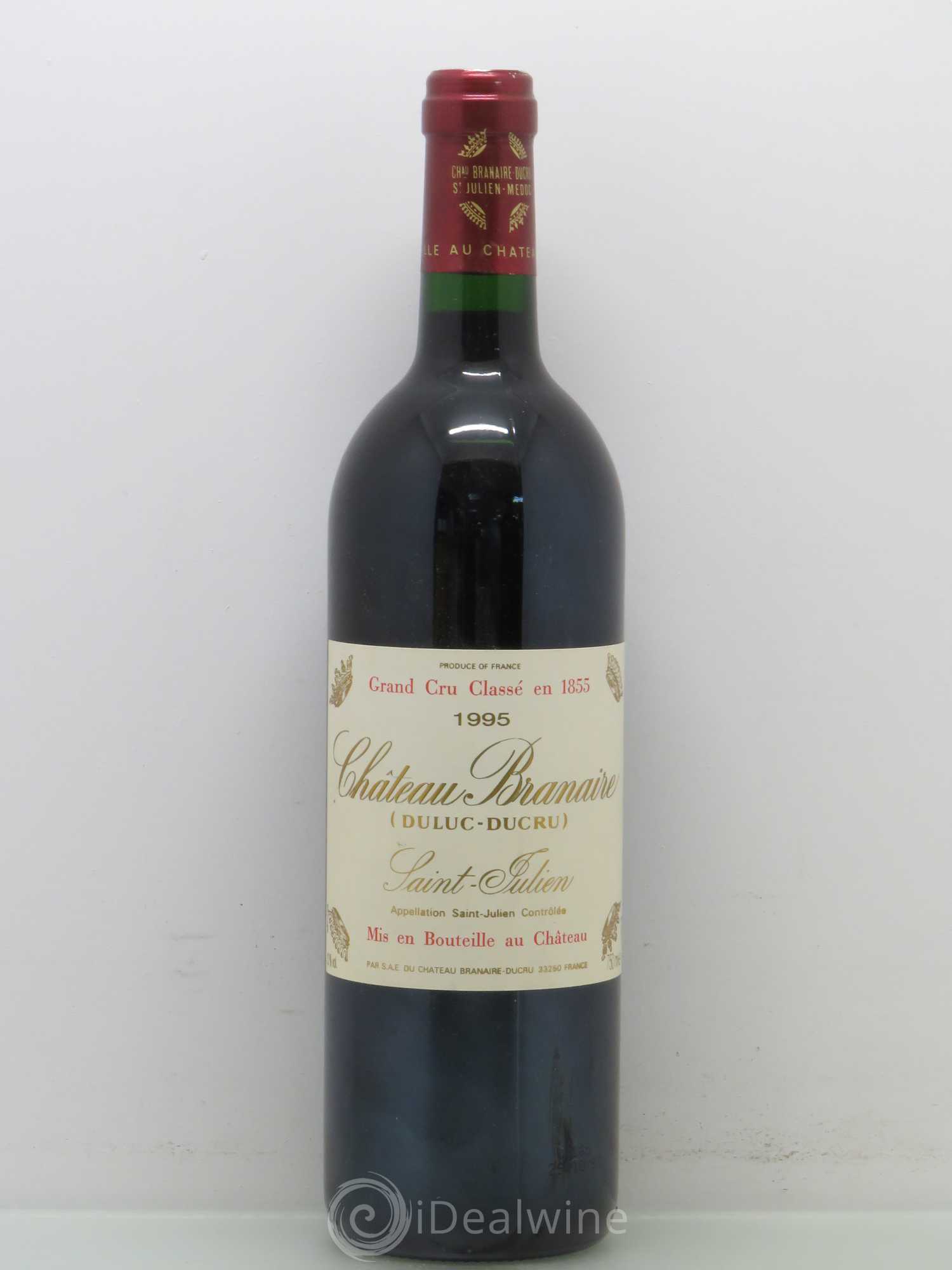 Château Branaire Ducru 4ème Grand Cru Classé 1995 - Lot de 1 bouteille - 0
