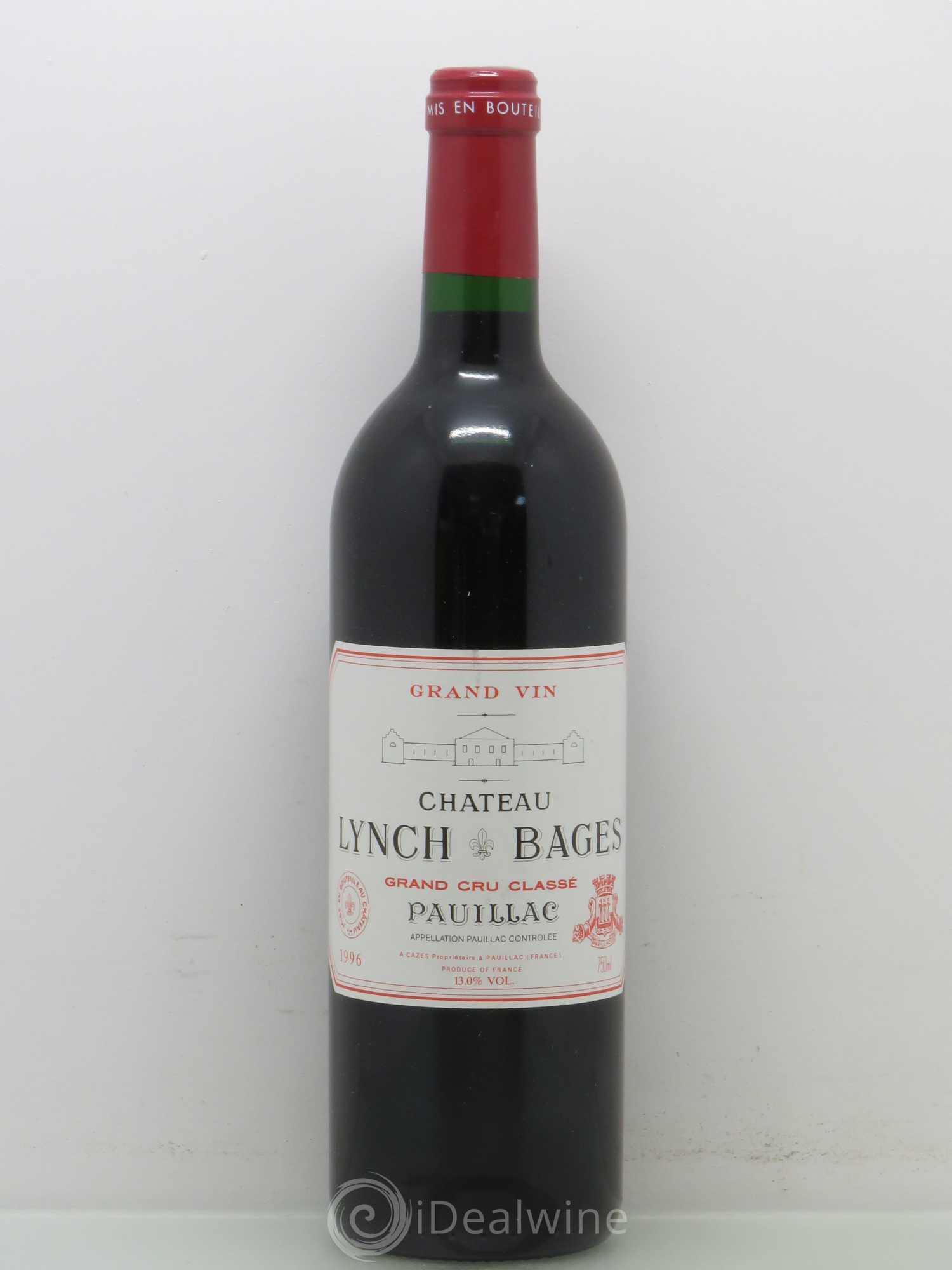 Château Lynch Bages 5ème Grand Cru Classé 1996 - Lot de 1 bouteille - 0