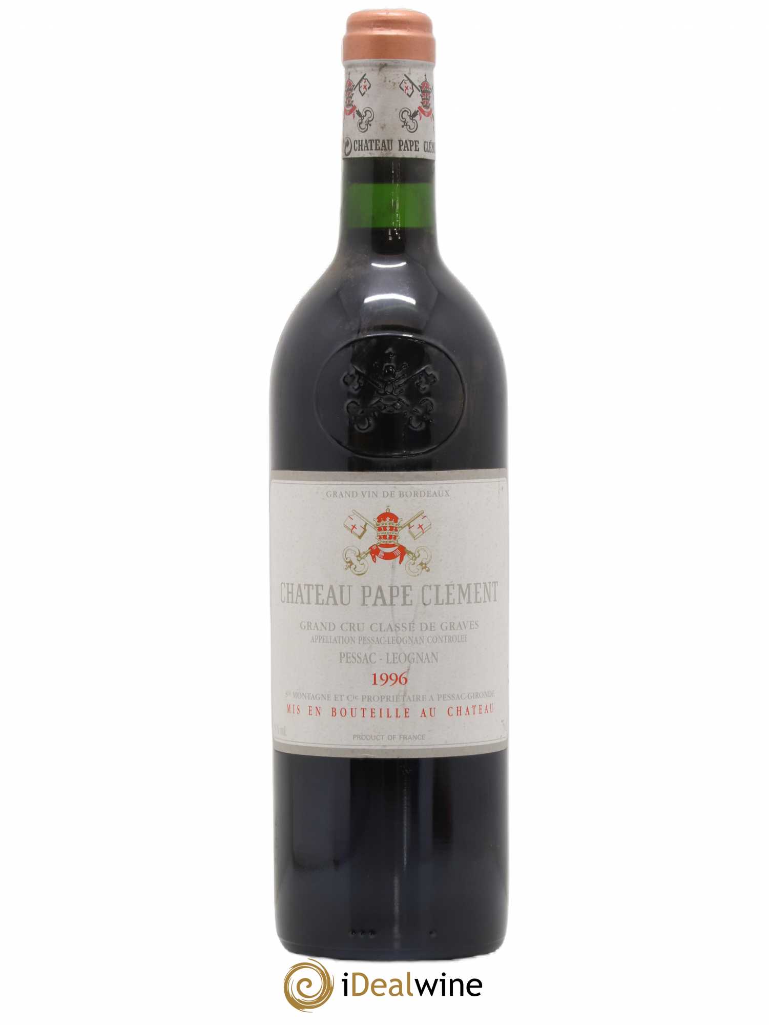 Château Pape Clément Cru Classé de Graves 1996 - Lot de 1 bouteille - 0