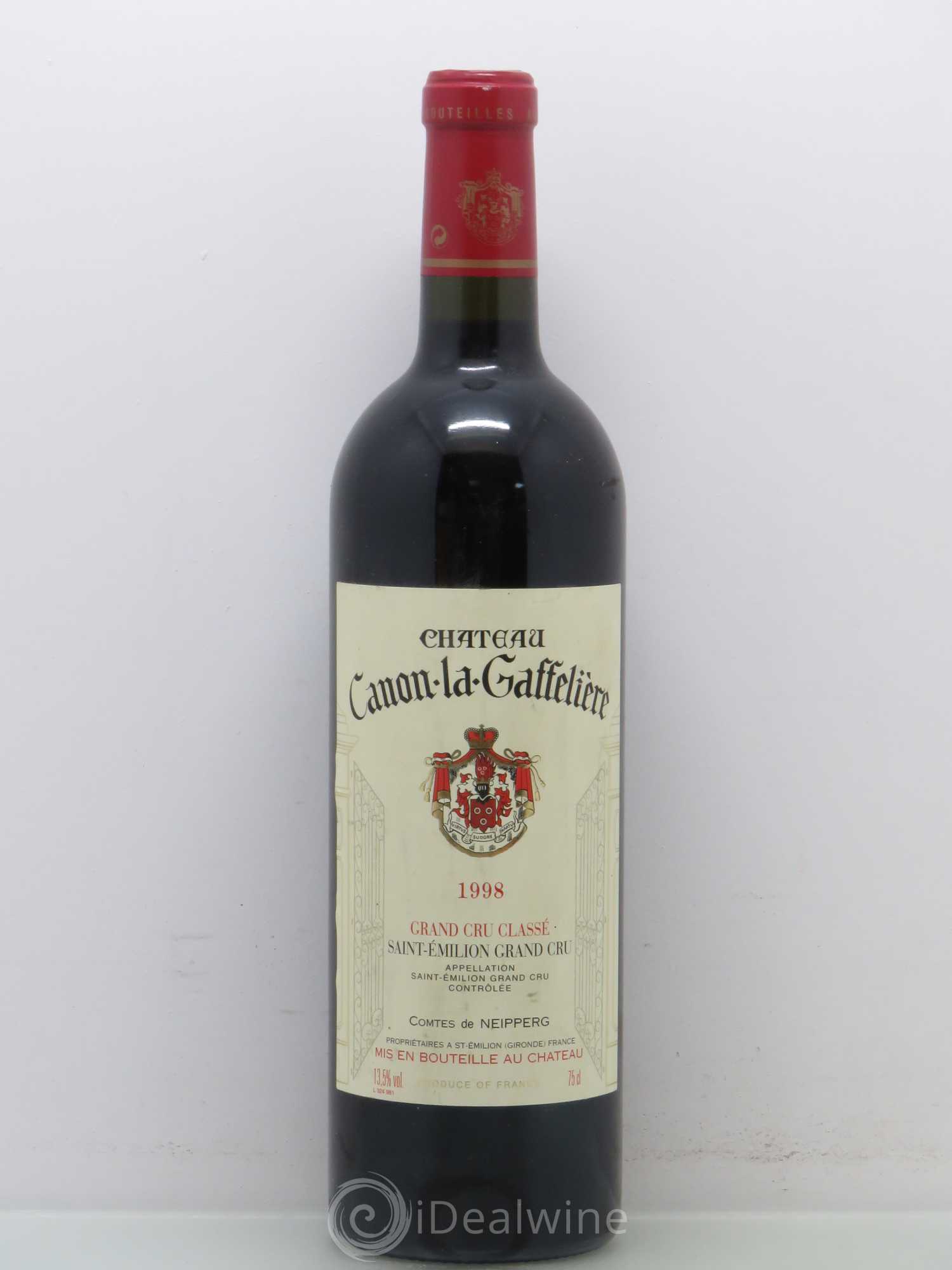 Château Canon la Gaffelière 1er Grand Cru Classé B 1998 - Lot de 1 bouteille - 0