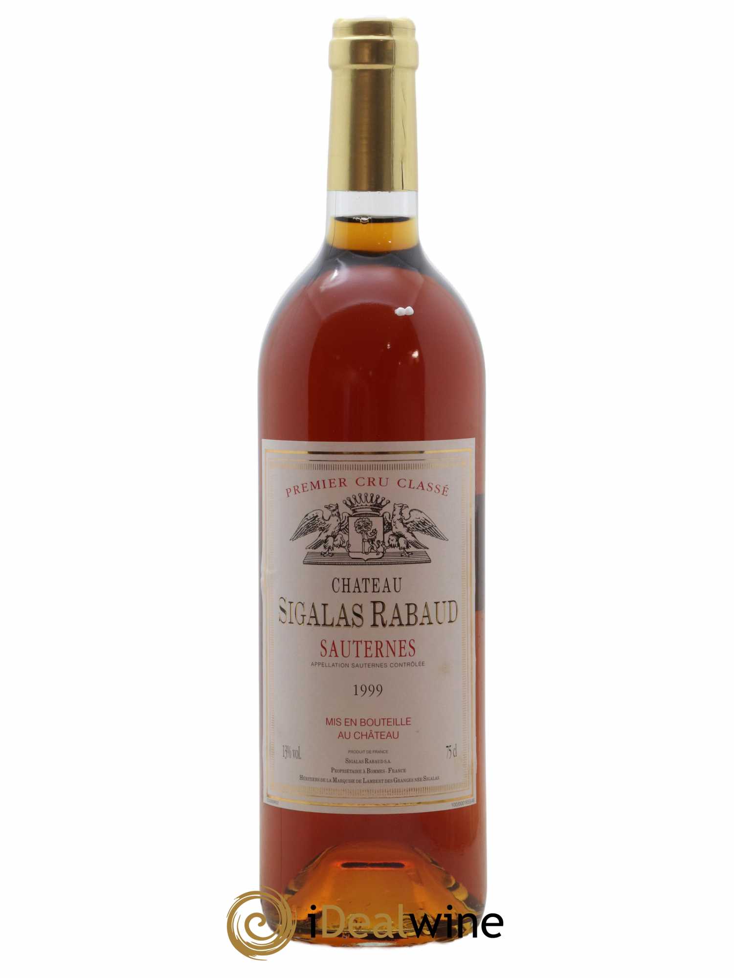 Château Sigalas Rabaud 1er Grand Cru Classé 1999 - Lot of 1 bottle - 0