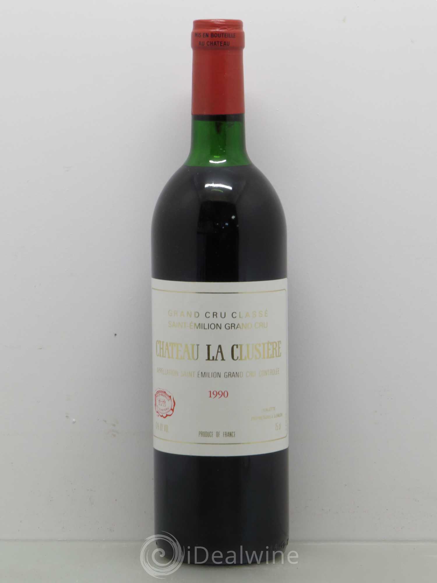 Château la Clusière 1990 - Lot de 1 bouteille - 0