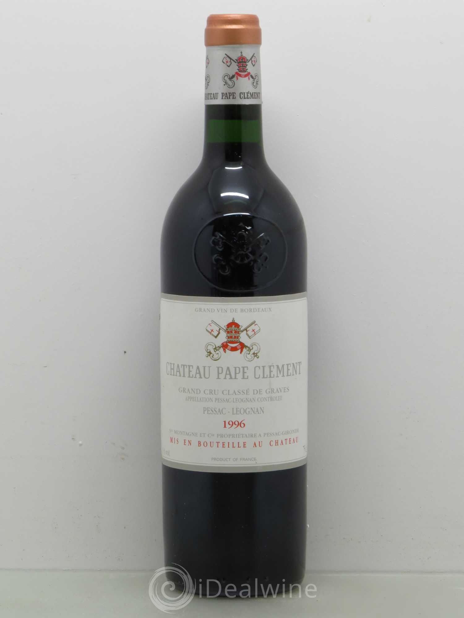 Château Pape Clément Cru Classé de Graves 1996 - Lot de 1 bouteille - 0
