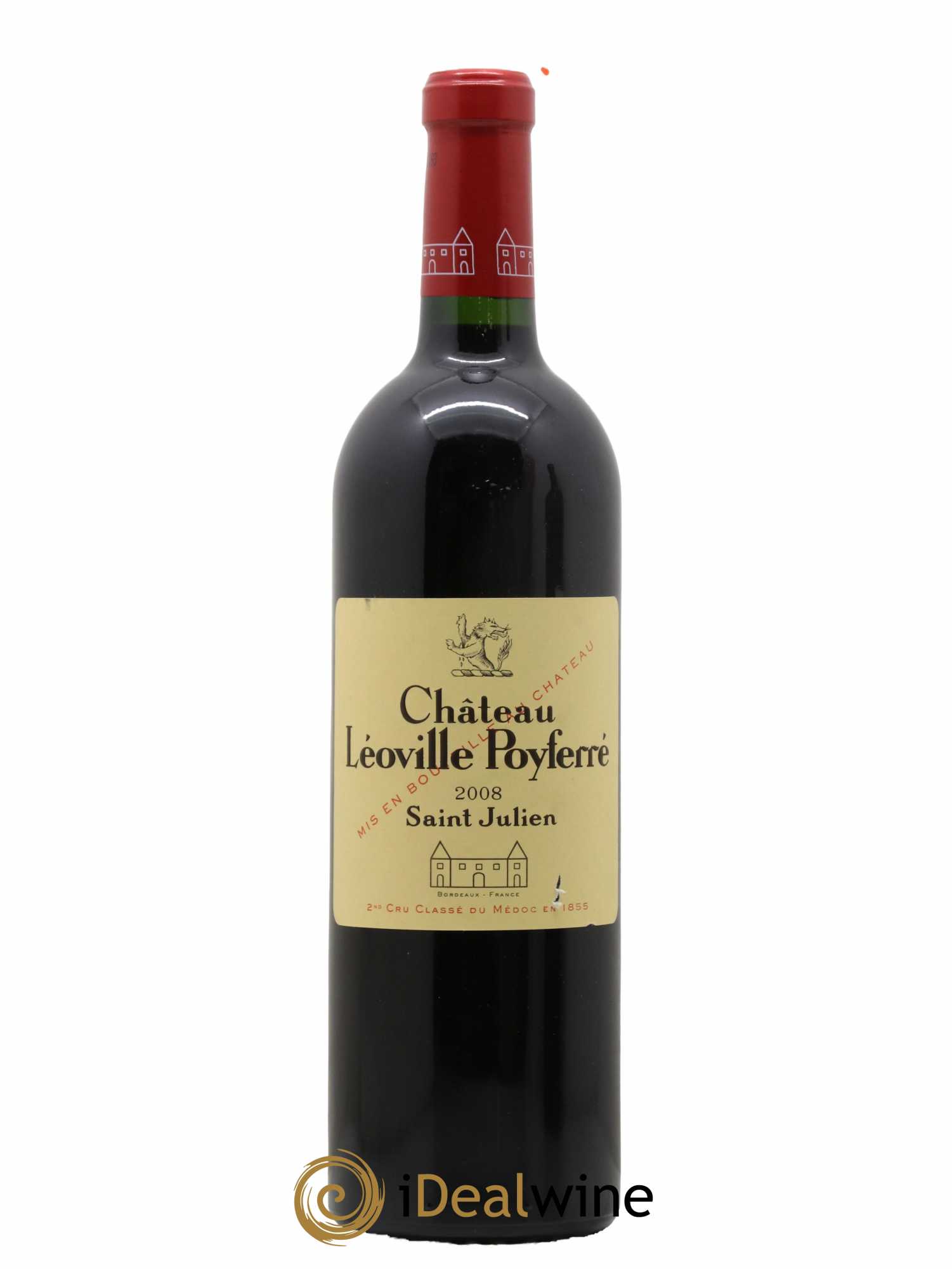 Château Léoville Poyferré 2ème Grand Cru Classé 2008 - Lot de 1 bouteille - 0