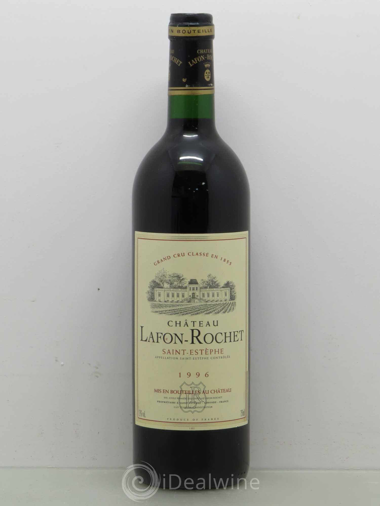 Château Lafon Rochet 4ème Grand Cru Classé 1996 - Lot de 1 bouteille - 0
