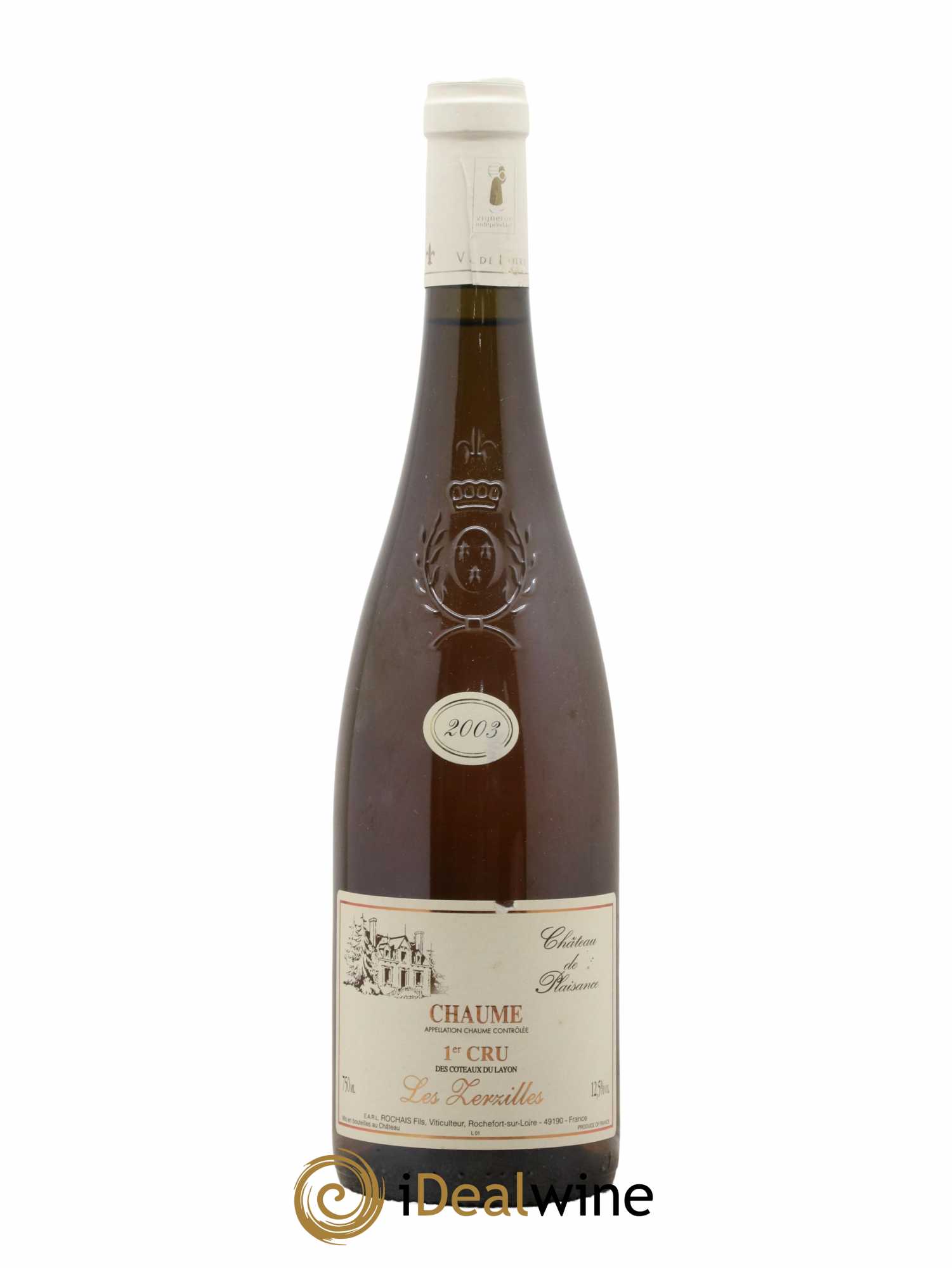 Coteaux du Layon Chaume 1er Cru Les Zerzilles Château de Plaisance 2003 - Lot de 1 bouteille - 0