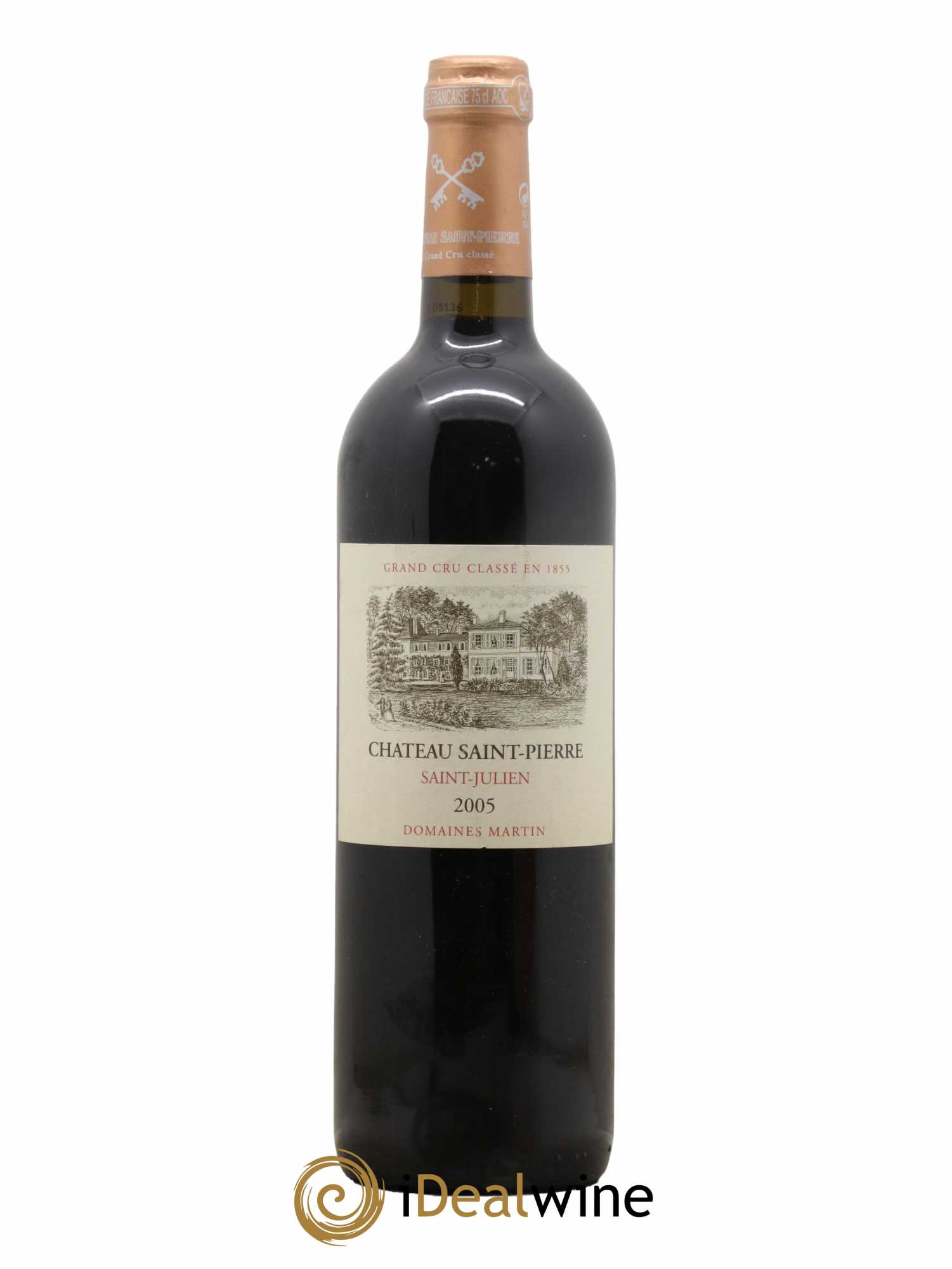 Château Saint-Pierre 4ème Grand Cru Classé 2005 - Lot de 1 bouteille - 0