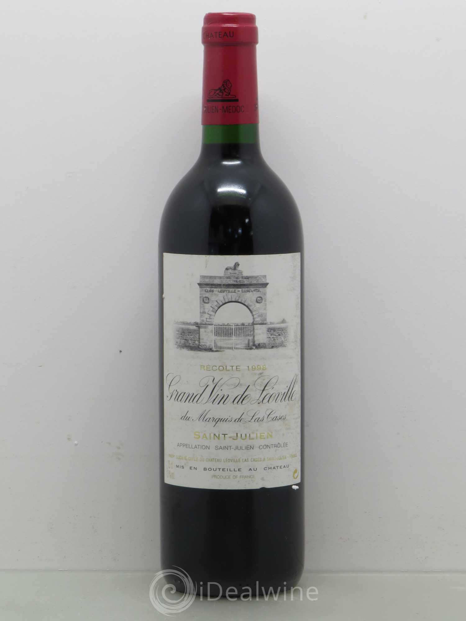 Château Léoville Las Cases 2ème Grand Cru Classé 1998 - Lot de 1 bouteille - 0