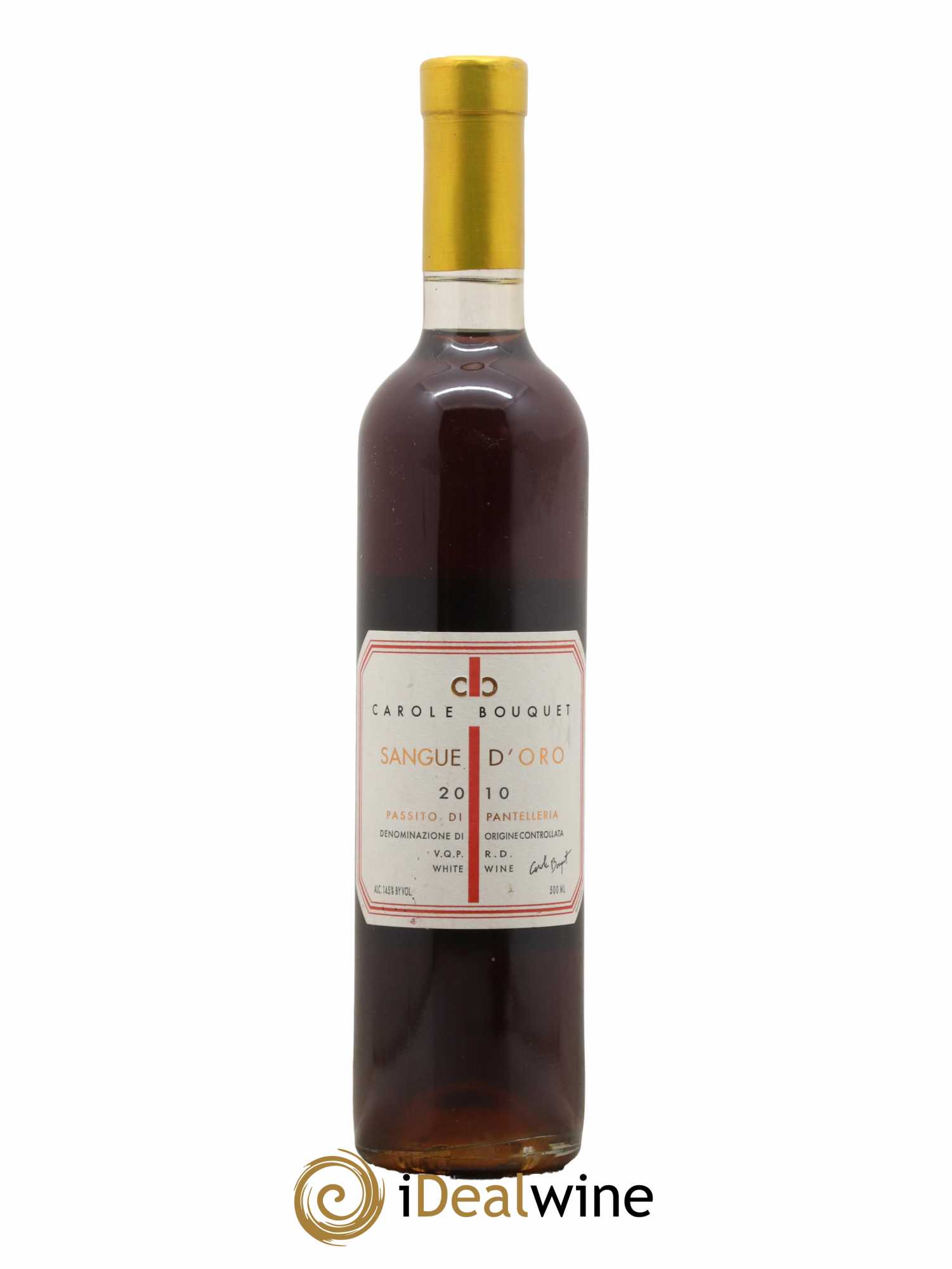 Passito di Pantelleria DOC Sangue d'Oro Carole Bouquet 50 cl 2010 - Lotto di 1 bottiglia - 0