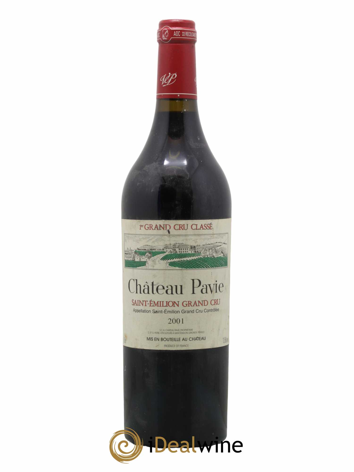 Château Pavie 1er Grand Cru Classé A 2001 - Lot de 1 bouteille - 0