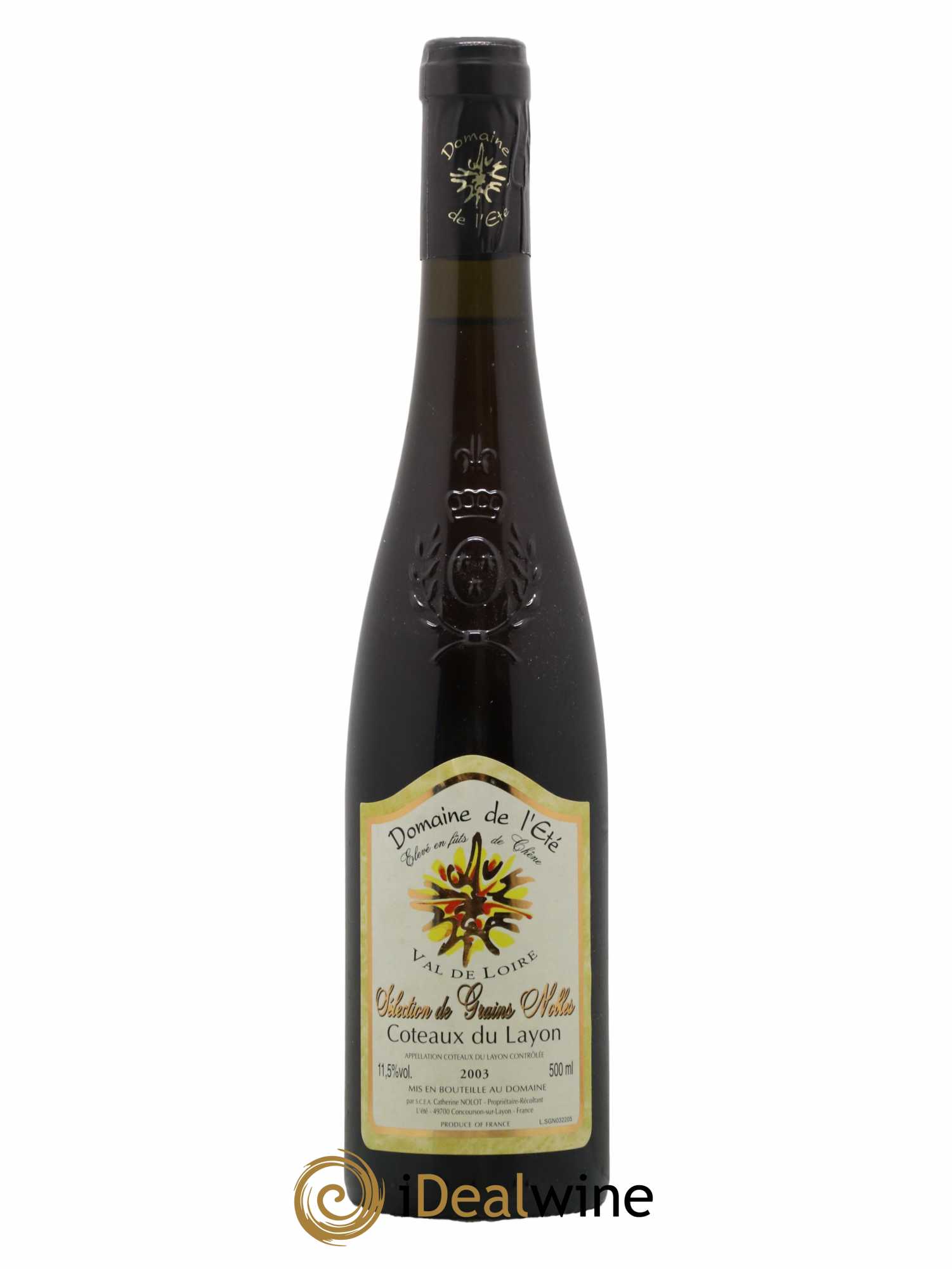 Coteaux du Layon Selection de Grains Nobles Domaine de l'Eté 50 cl 2003 - Lotto di 1 bottiglia - 0