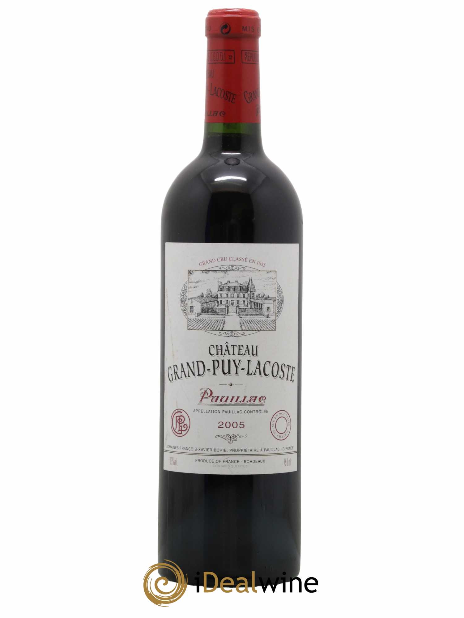 Château Grand Puy Lacoste 5ème Grand Cru Classé 2005 - Lot de 1 bouteille - 0